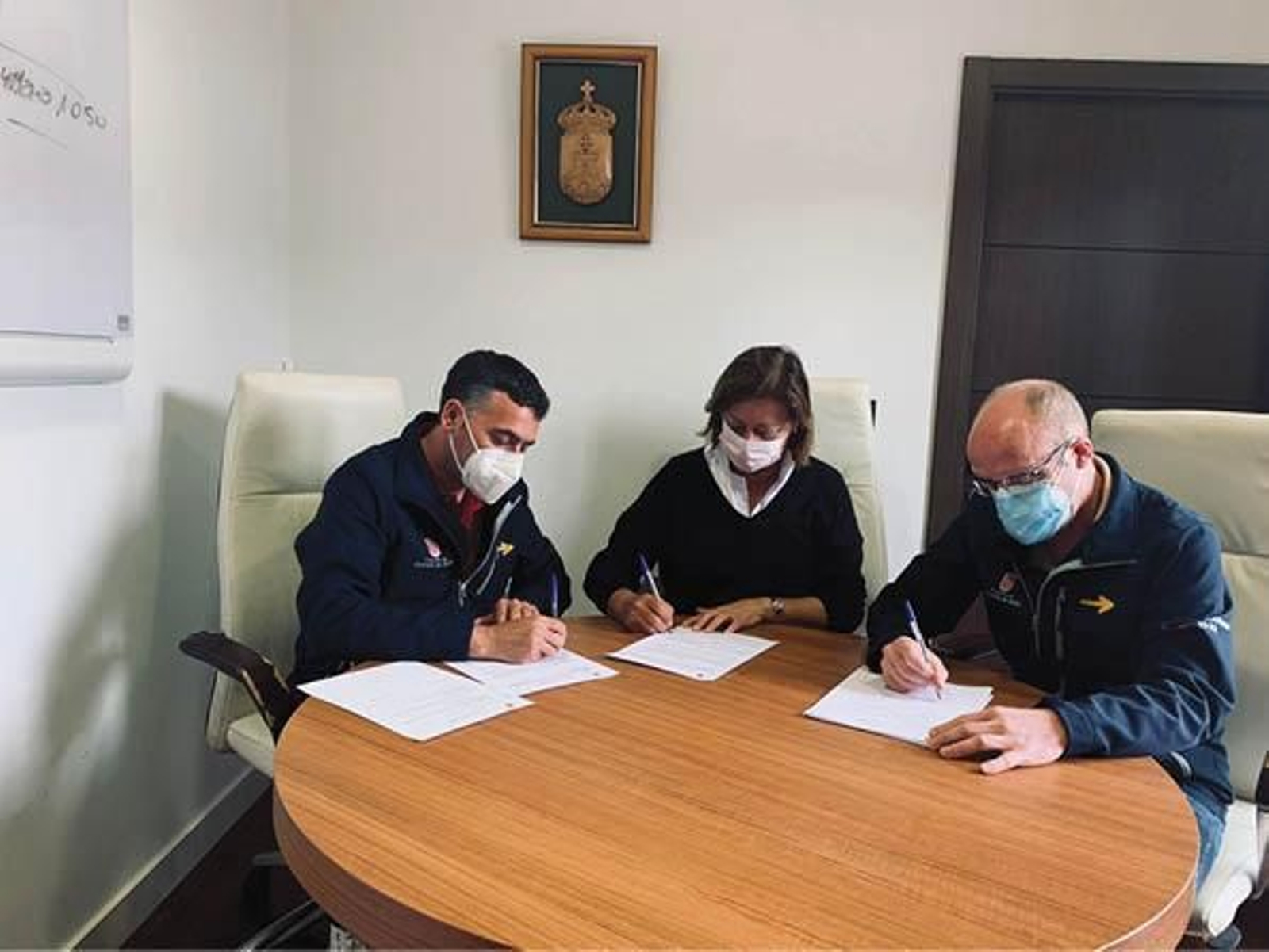 Avelino Pazos, Beatriz Alberte e José Antonio Ferreiro.