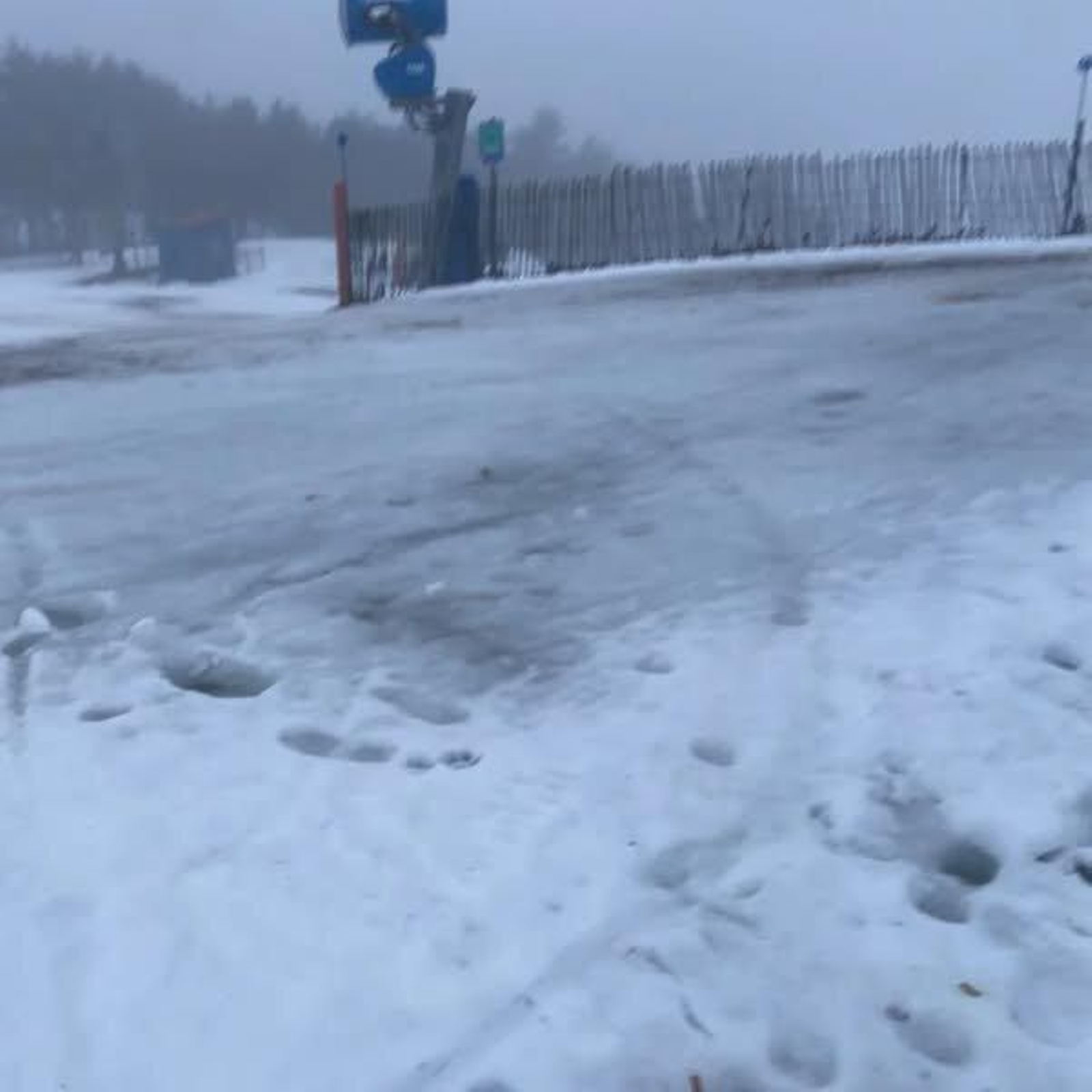 El destrozo tras la lluvia.