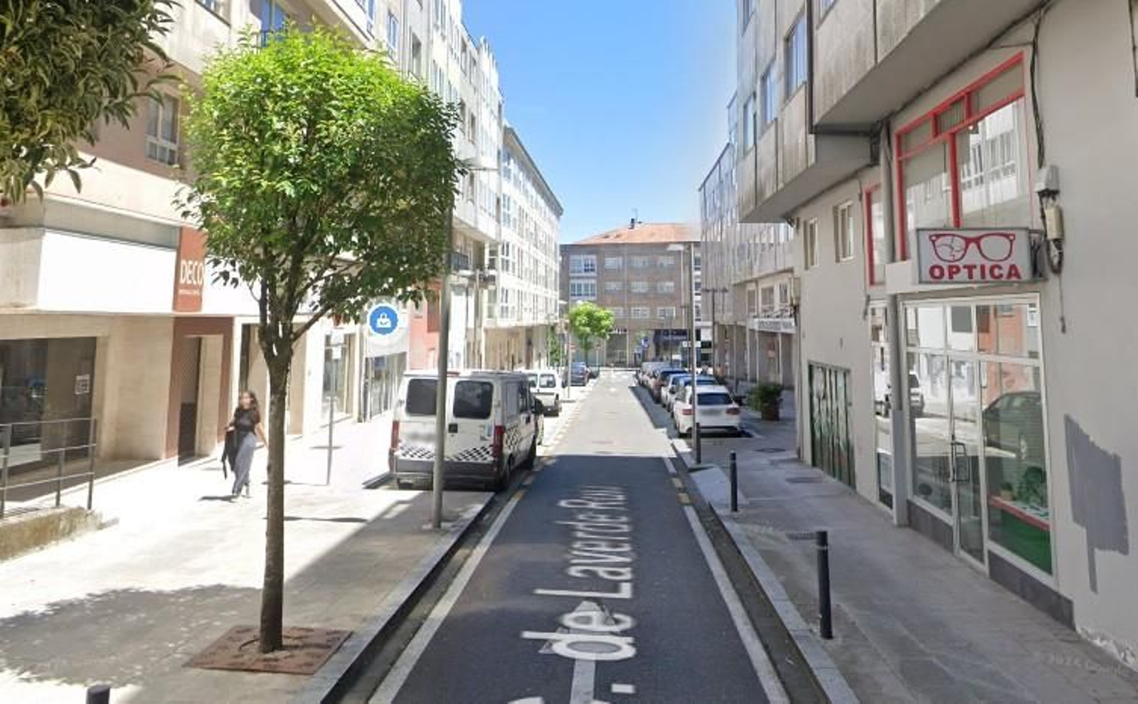 Calle Laverde Ruiz, en Santiago de Compostela