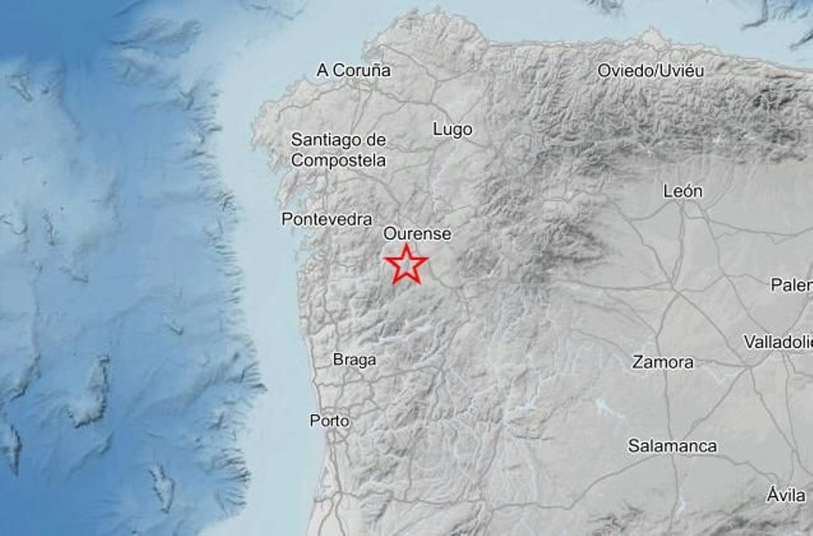 El terremoto con epicentro en Celanova.