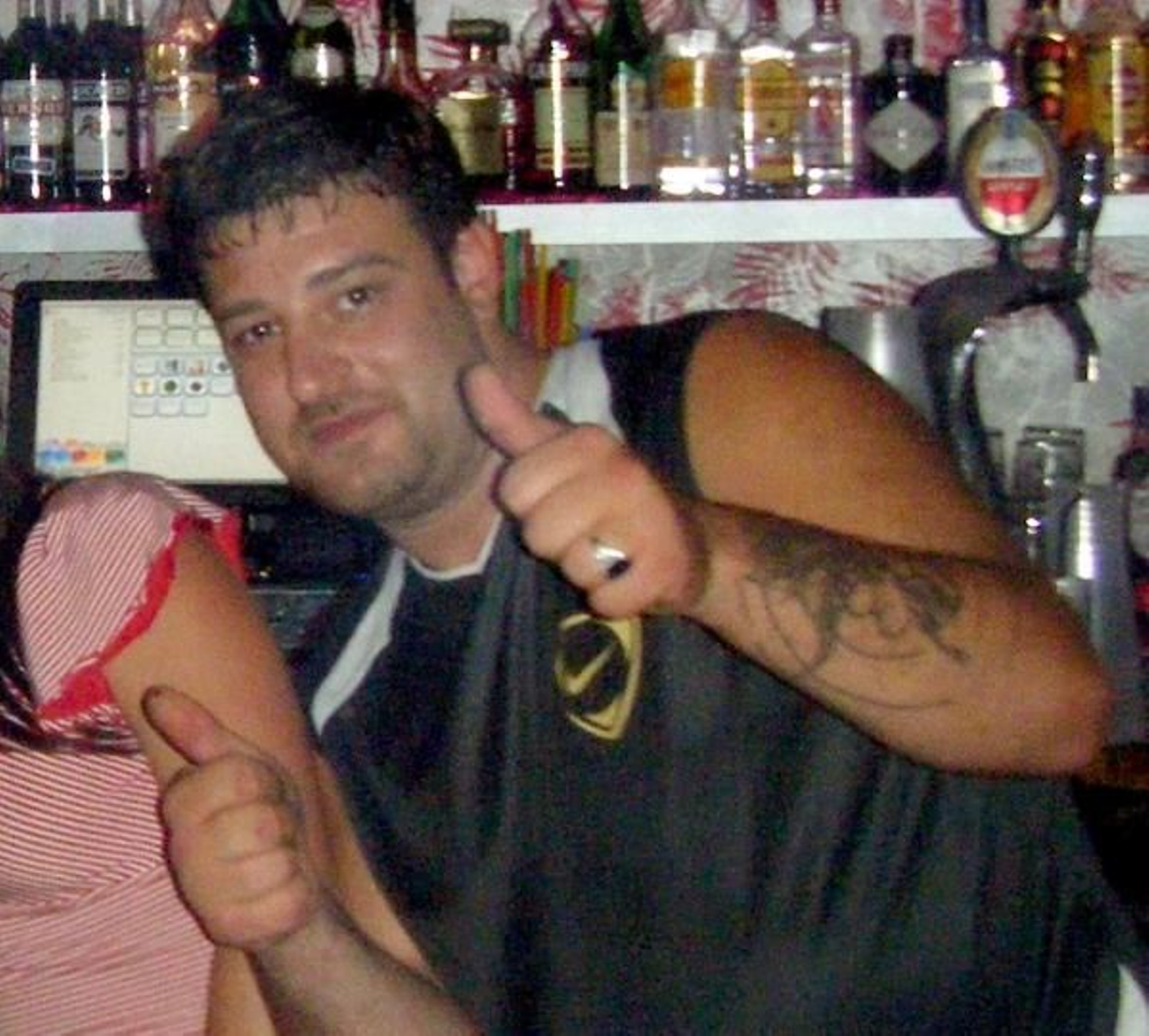 El acusado, Víctor D.S., en una foto tomada la noche del crimen. (Foto: EFE)