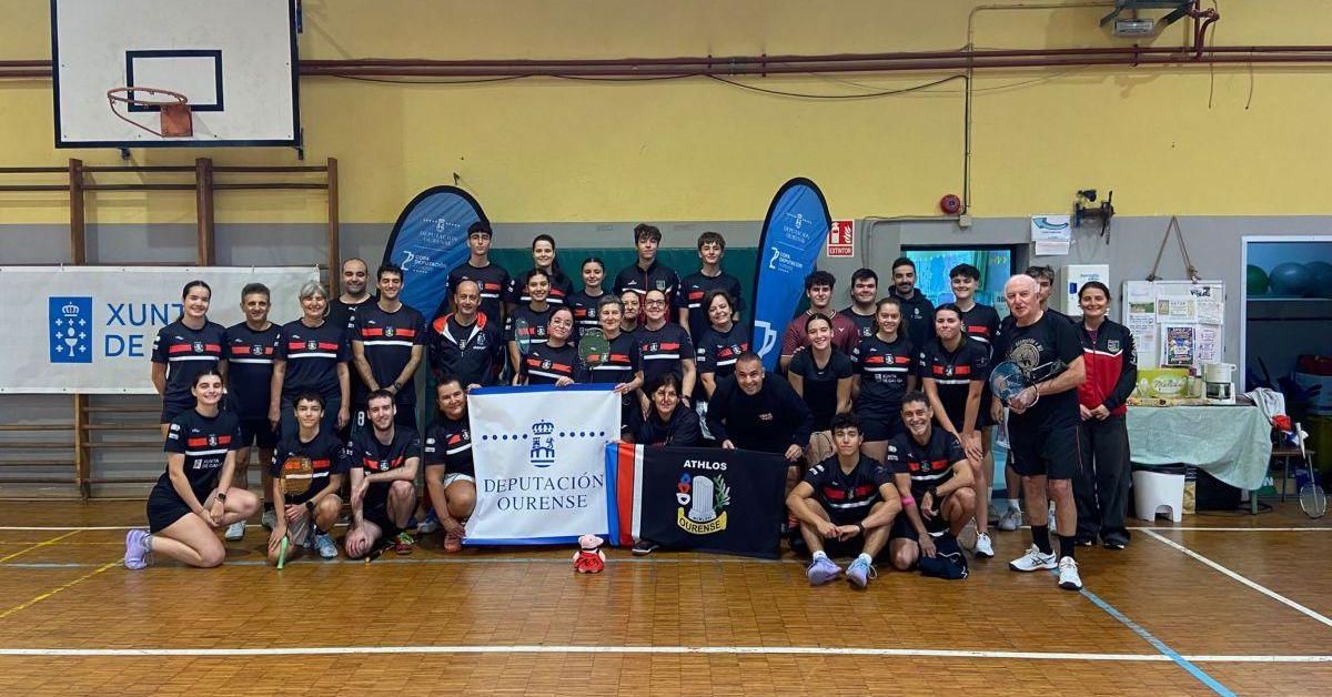 Club Athlos dominates the Diputación Cup badminton finals