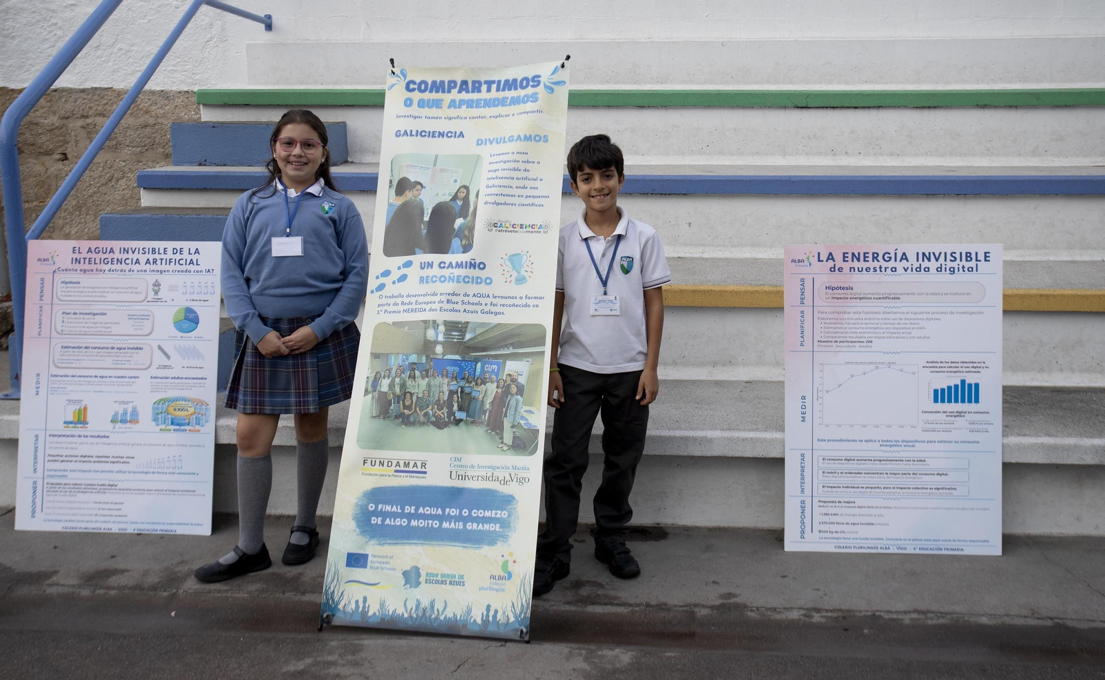 Galería | El Colegio Alba de Vigo celebra la jornada “Alba en Azul”