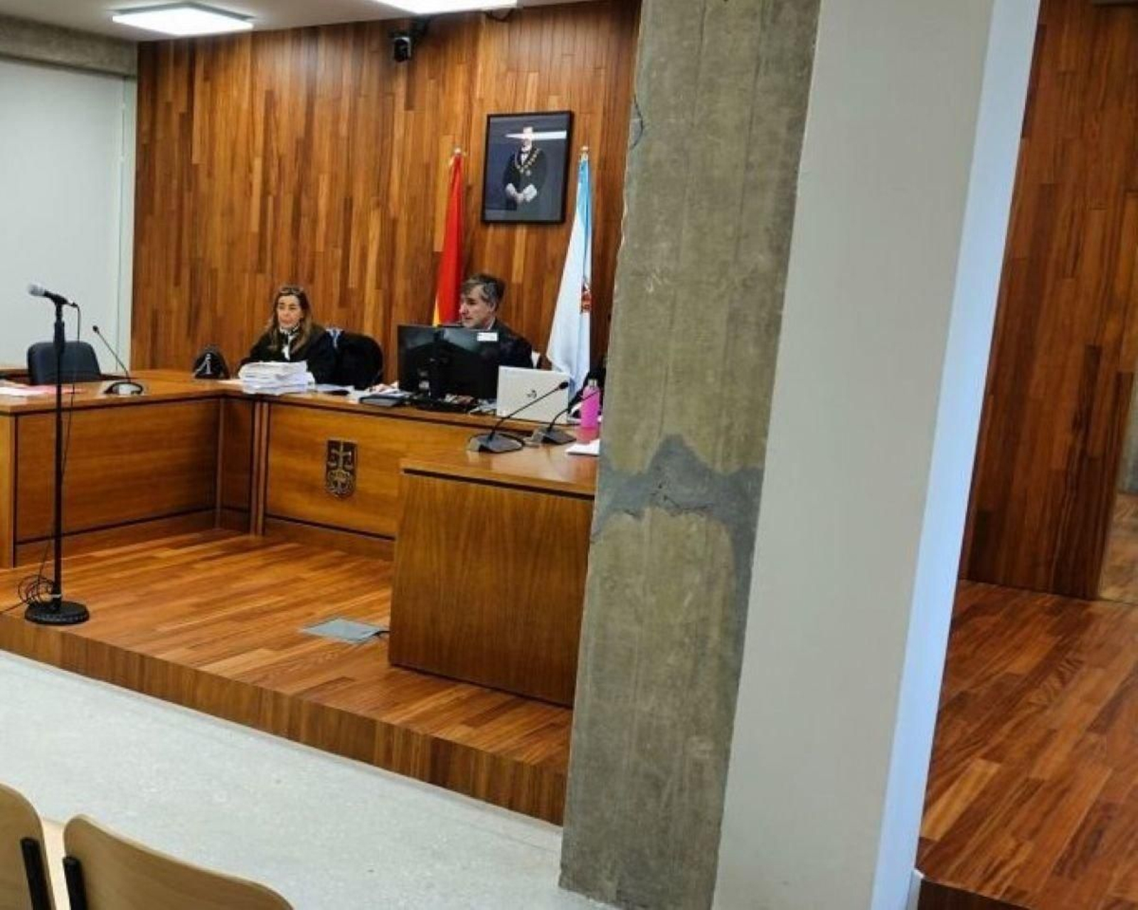 La sección quinta de la Audiencia en Vigo.