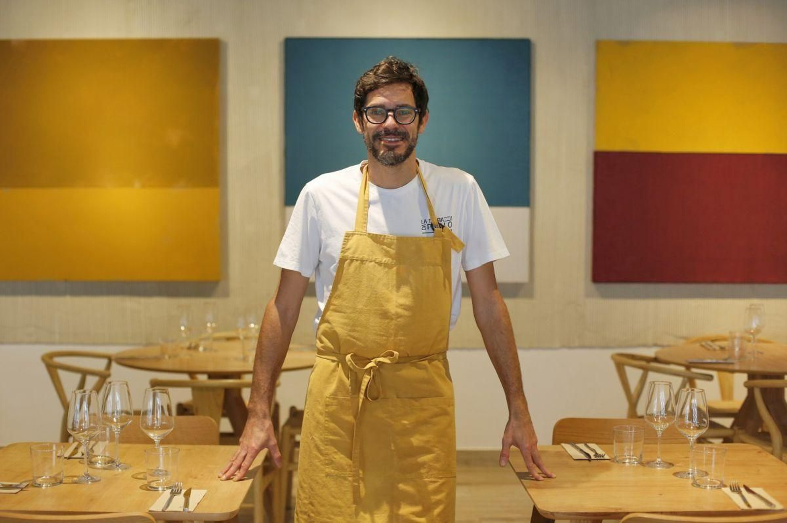 Paolo Di Ianni en el comedor de La Terraza Da Paolo.