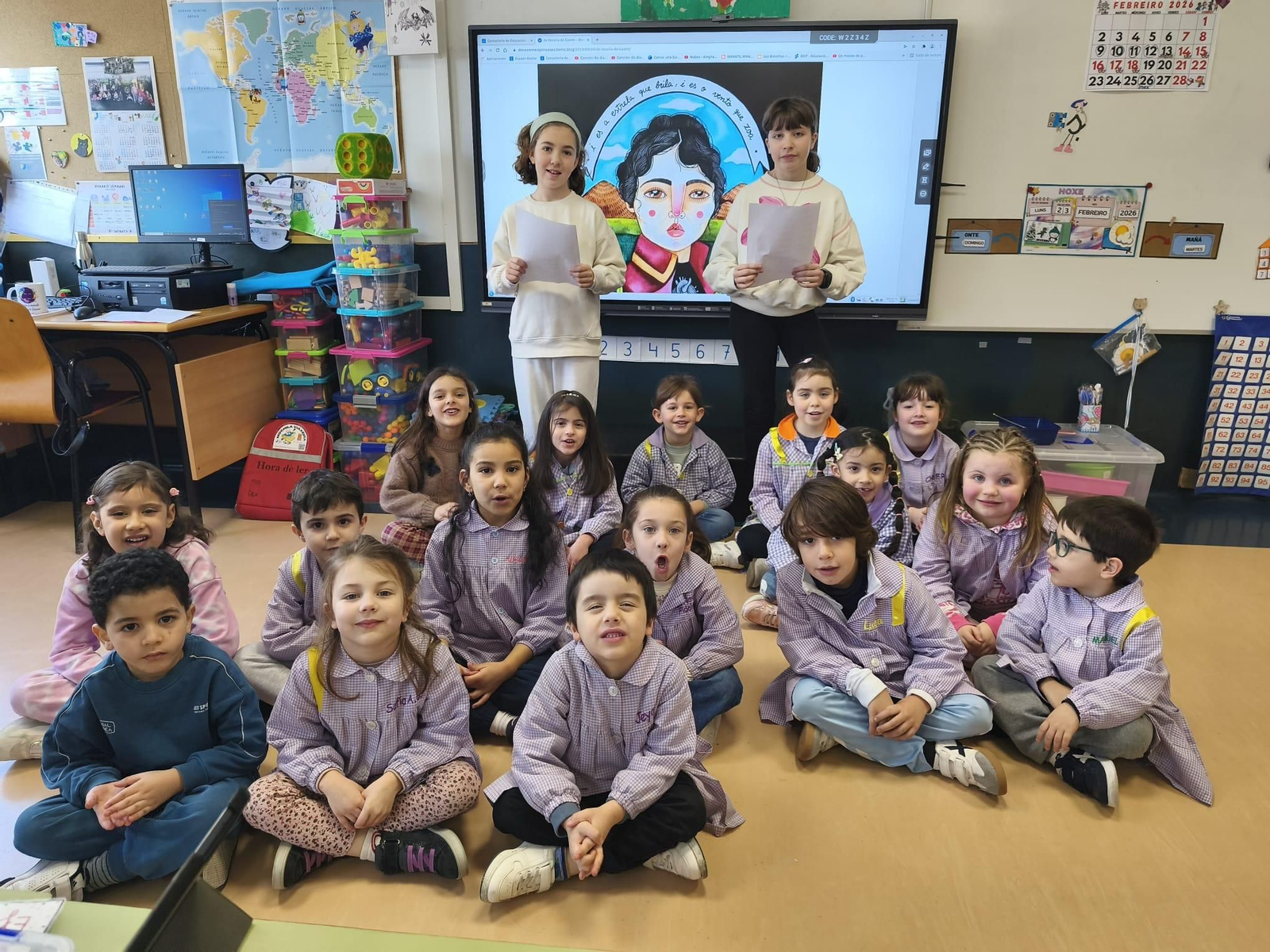 O Día de Rosalía no colexio Irmáns Villar