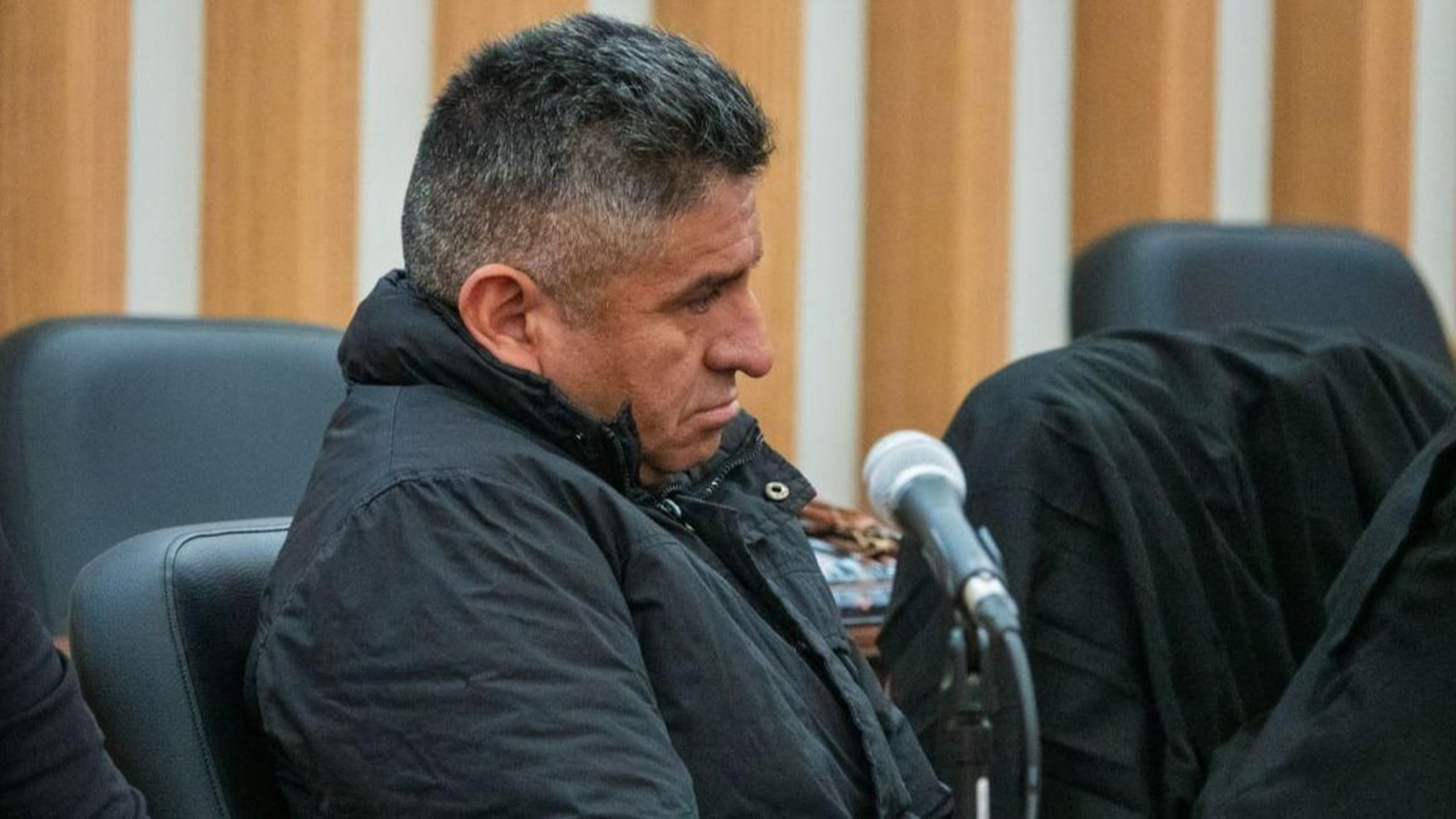 El acusado, ayer, en la segunda sesión del juicio con jurado