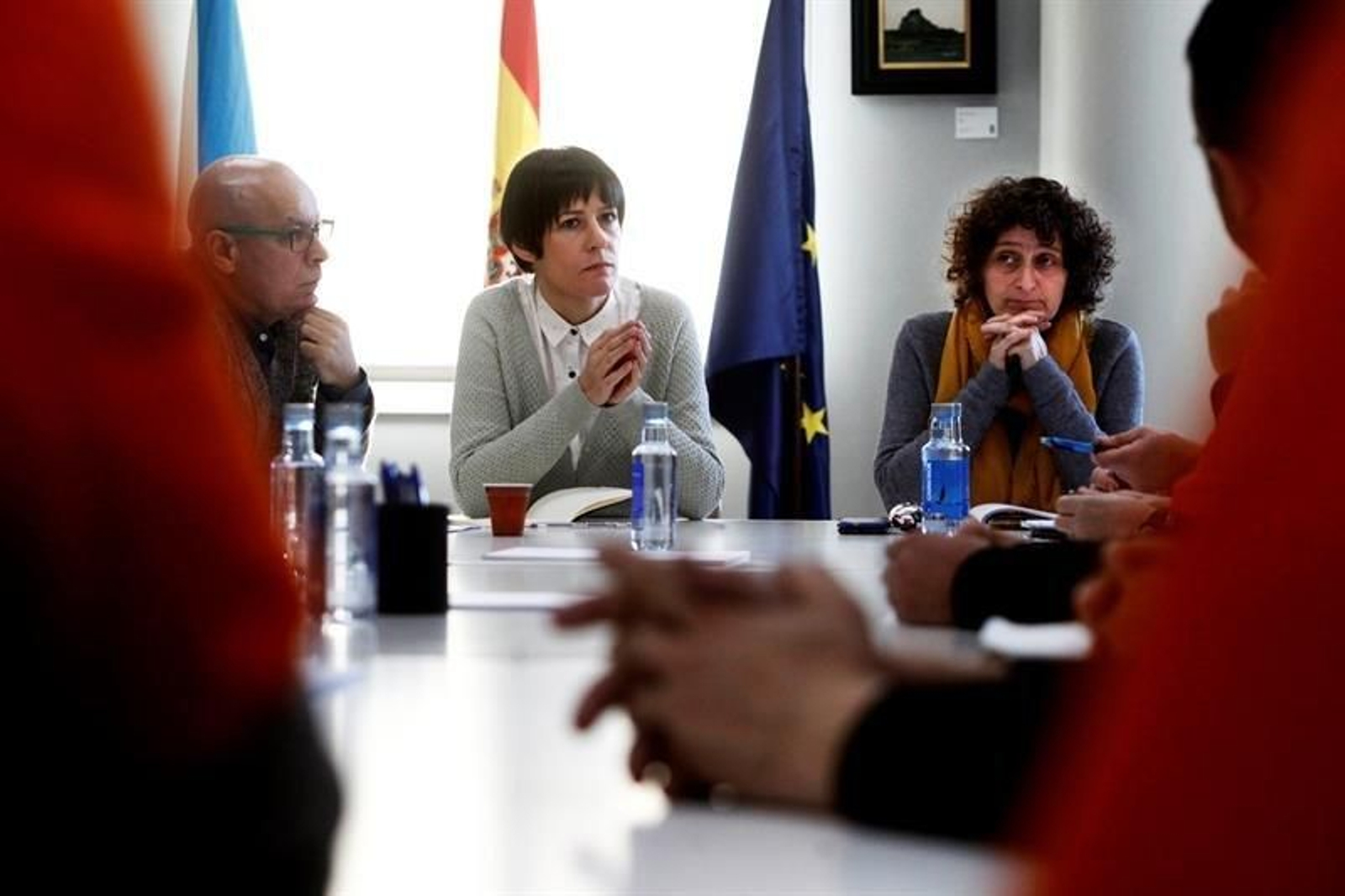 La portavoz nacional del BNG, Ana Pontón y la vicepresidenta de la Diputación de A Coruña, Goretti Samartín.