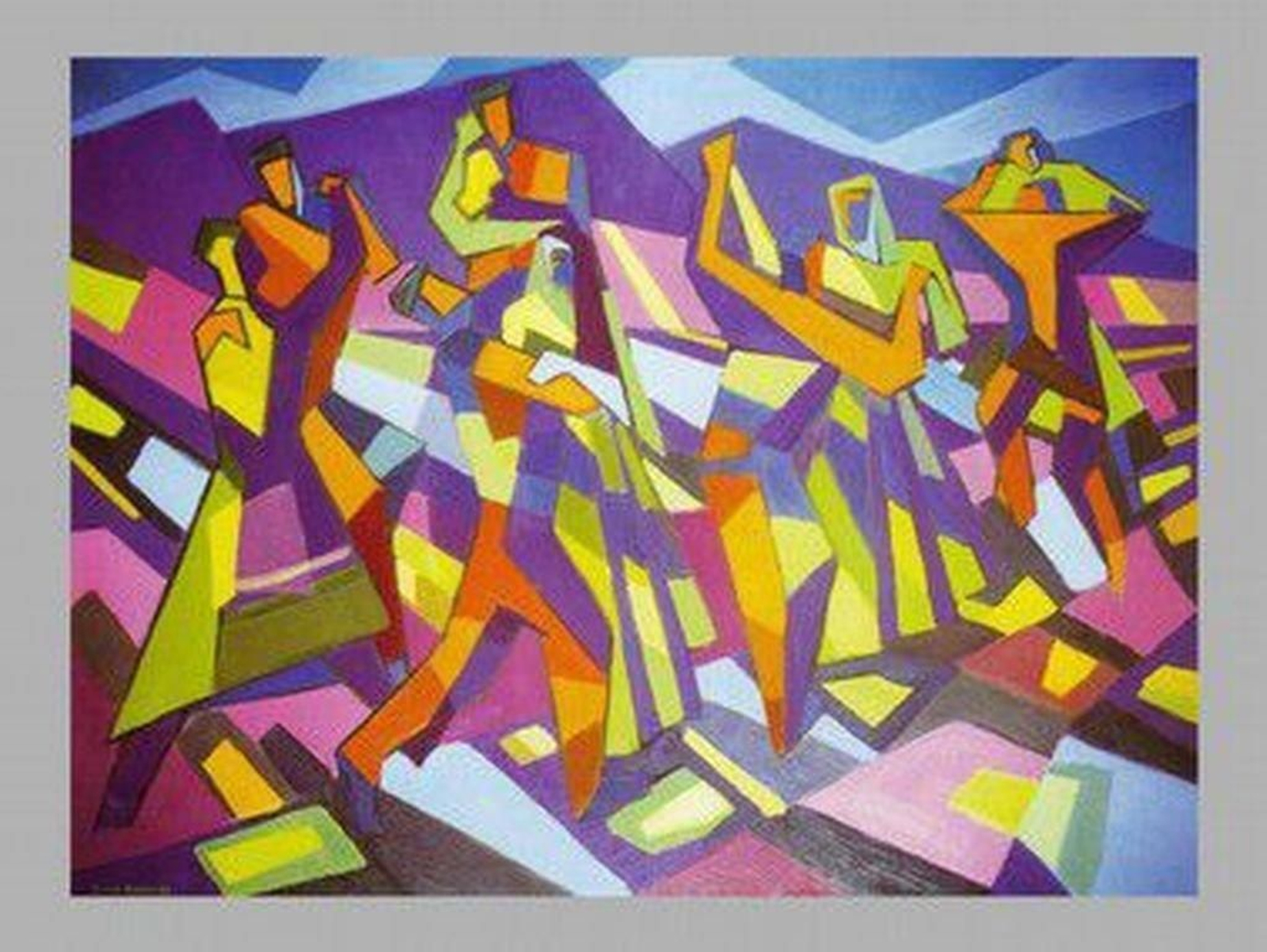 Los doce óleos de Tomás Barros se caracterizan por la influencia de las vanguardias históricas.