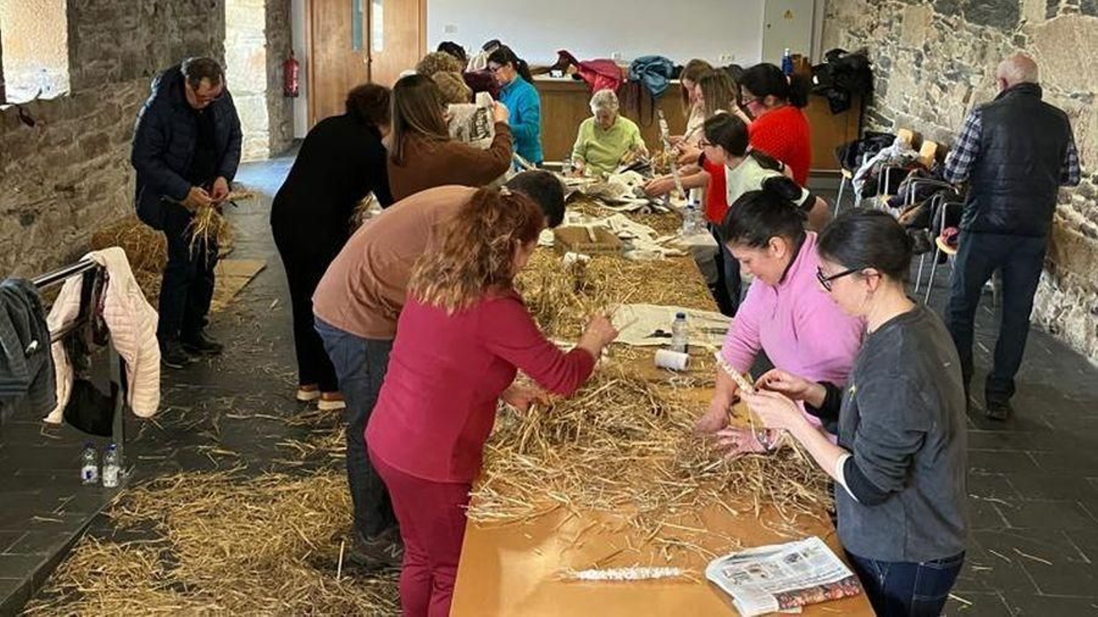 Participantes durante un obradoiro o pasado ano.