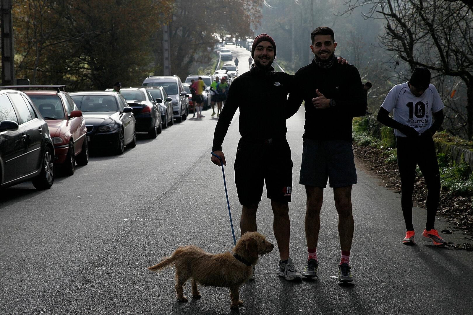 Las mascotas no quisieron perderse la prueba.