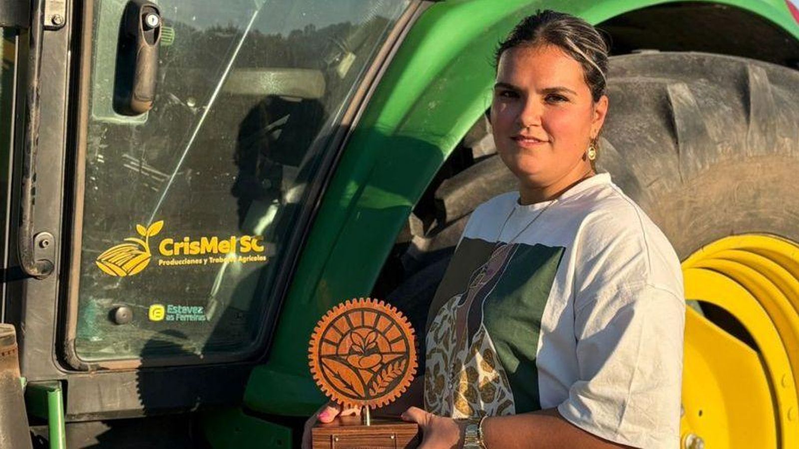 Melani Aráujo co premio Muller Rural 2026.