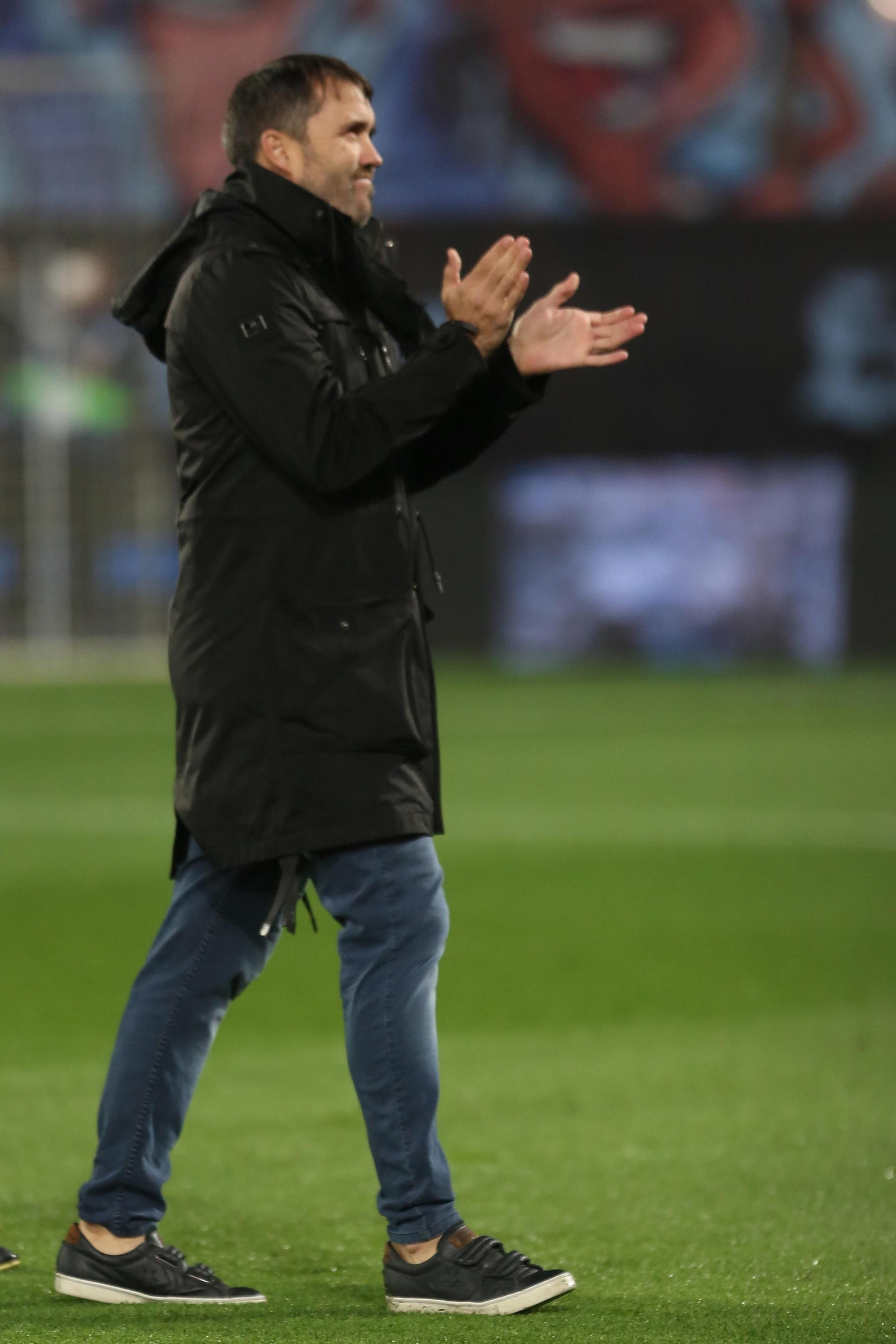 Coudet en el Celta-Espanyol.