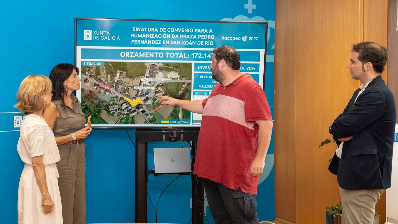 Presentación del proyecto de la plaza de San Xoán de Río