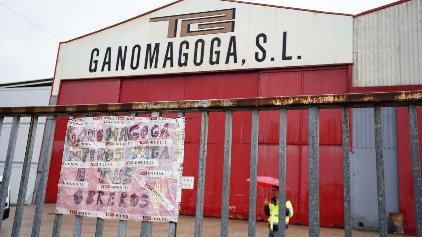 Instalaciones de Talleres Ganomagoga en Ponteareas, ahora en manos del grupo eólico GRI.