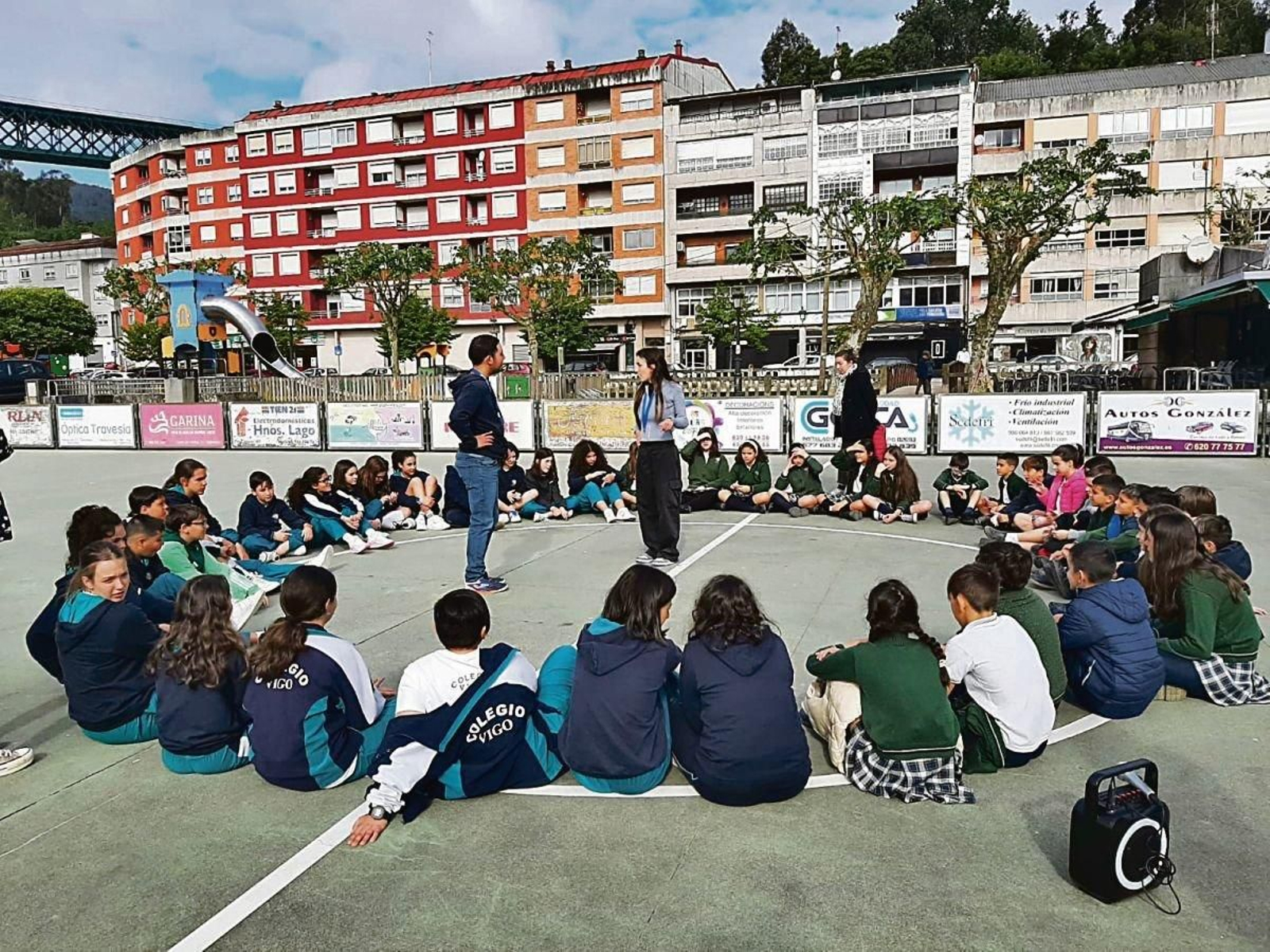Además de las proyecciones, el festival también organiza actividades para los escolares.