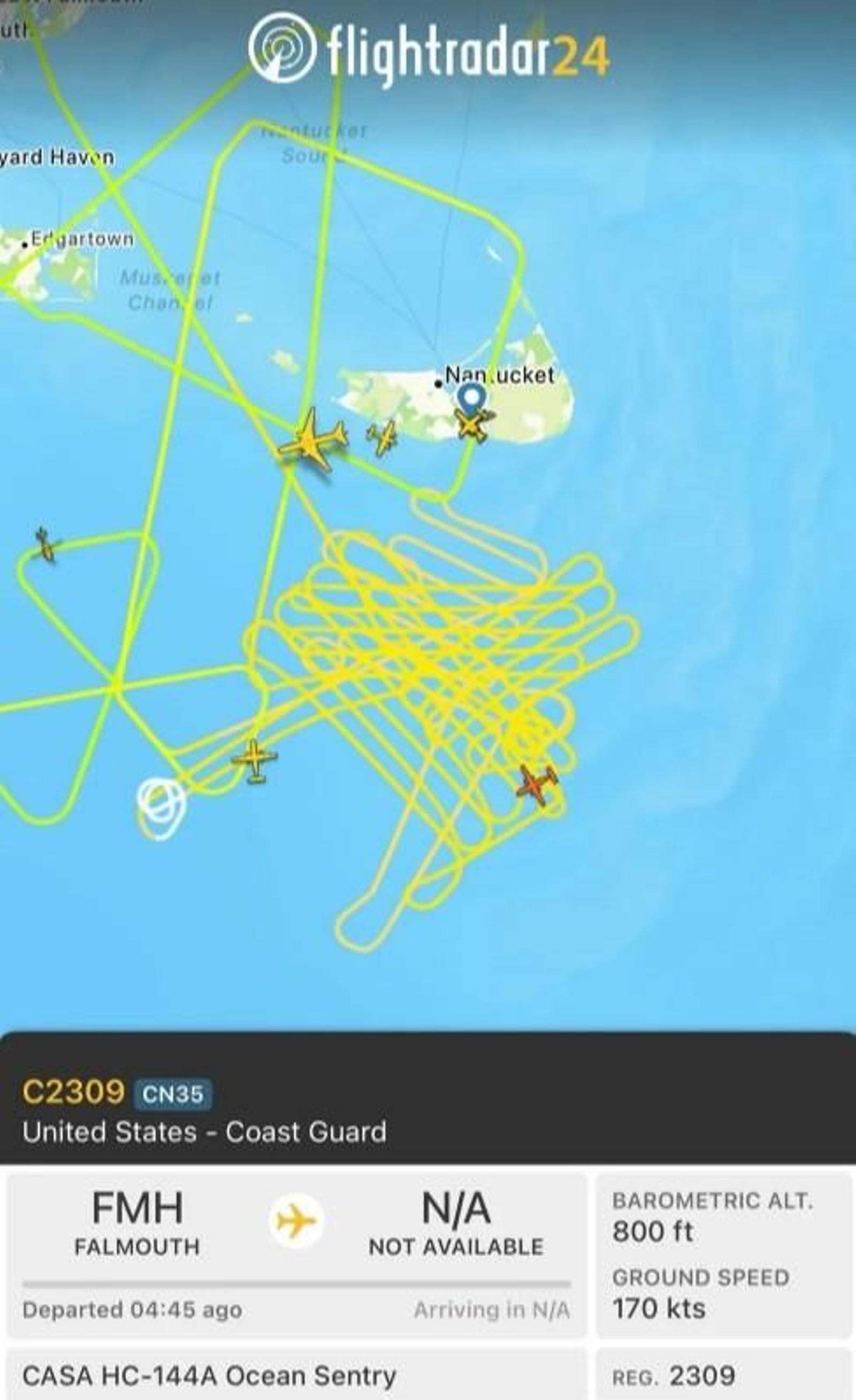 La ruta del vuelo de la empresa canadiense Latitude Air Ambulance.