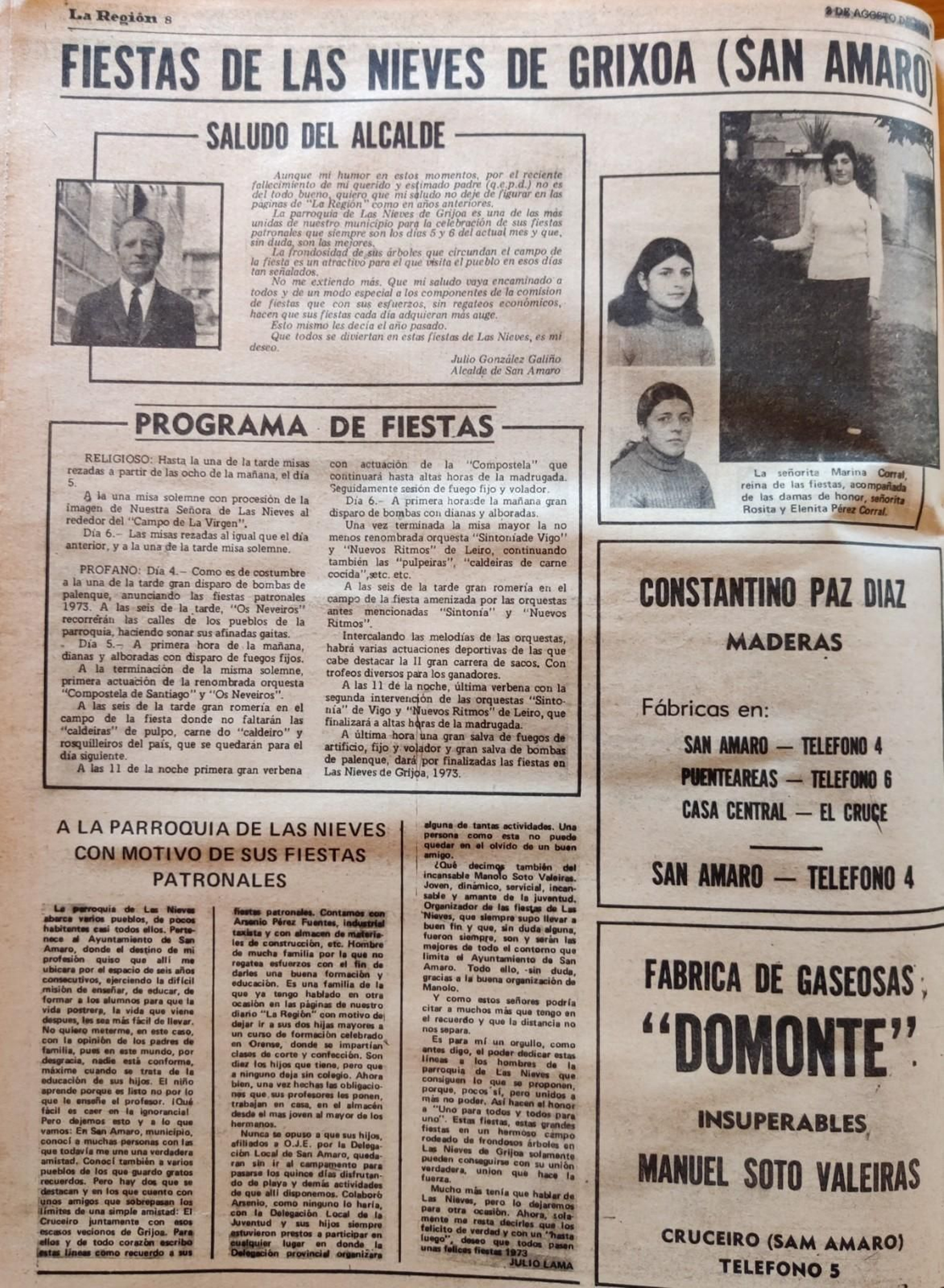 2 Ag 1973 NOTICIA