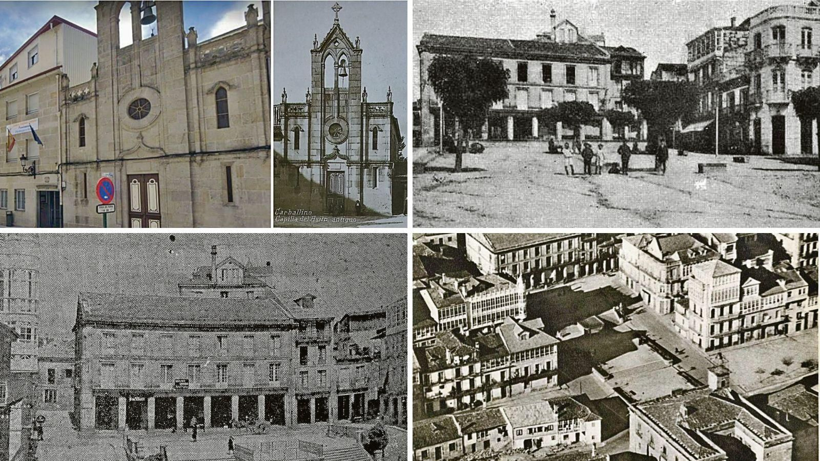 Barquilleros de Parada de Sil. Estampa 1929 (izquierda arriba); Barquilleros de Parada de Sil. Estampa 1929 (derecha arriba); Leoncio Moure, 40 años como barquillero. El Progreso nº 16038 (abajo izquierda) y Barquillero invita a Alfonso XIII a jugar (abajo derecha).