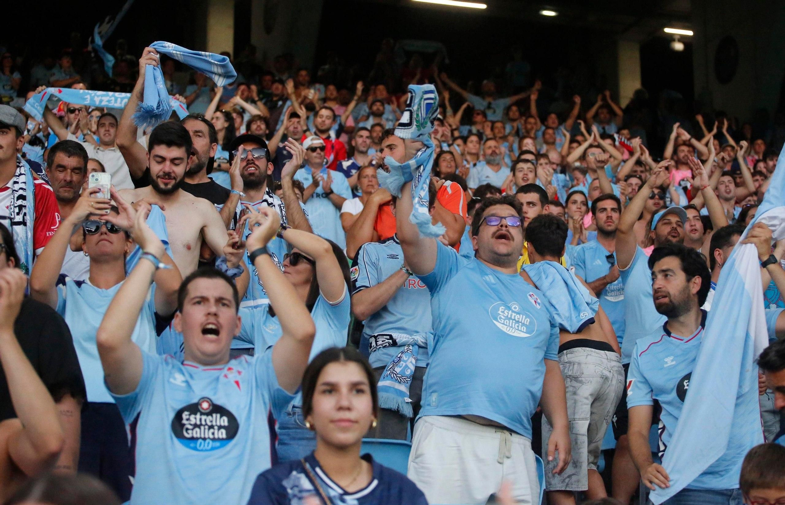 Galería | El partido entre Celta y Racing de Santander, en imágenes