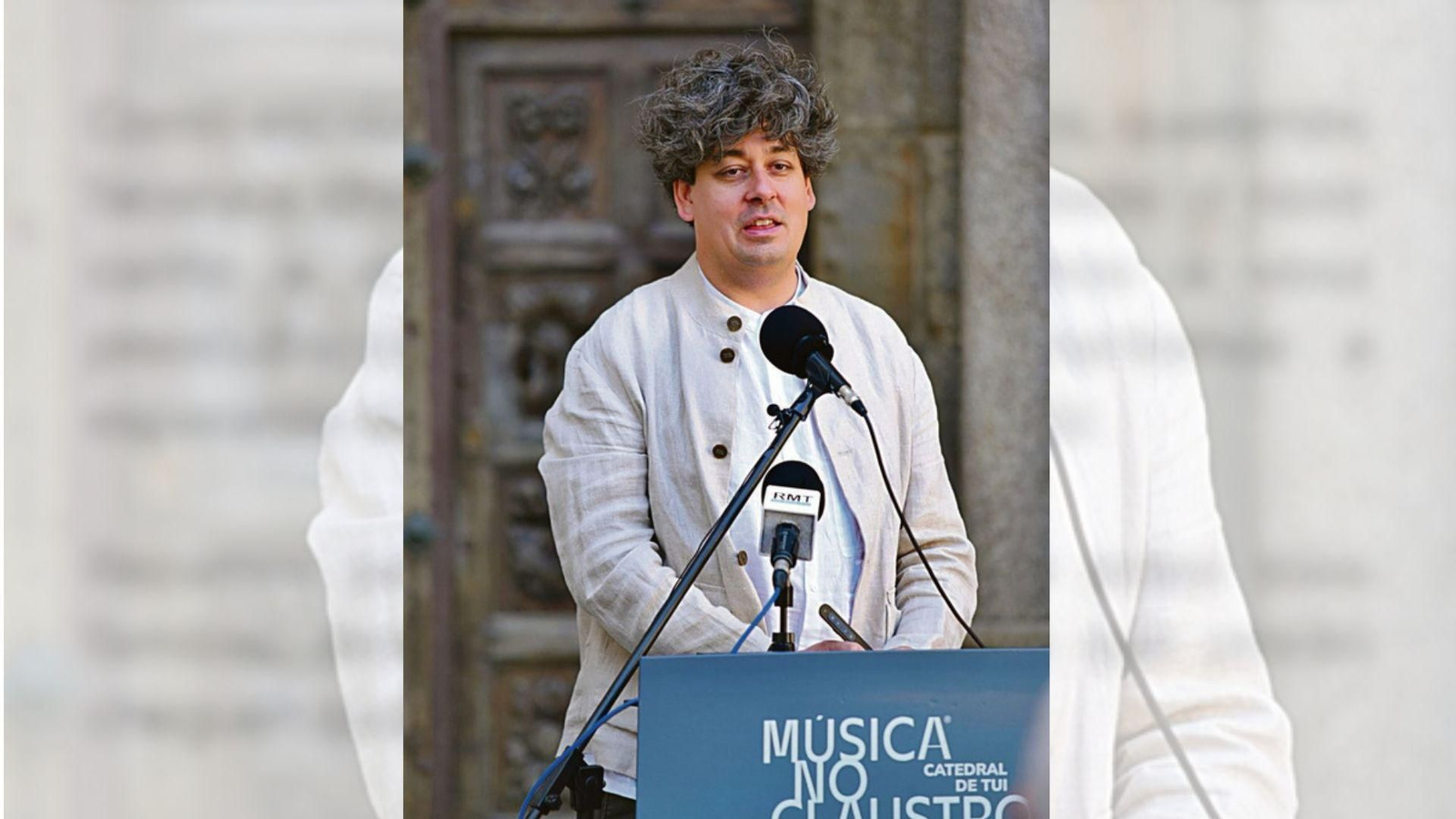 Samuel Diz, director del festival tudense “Música no claustro”.