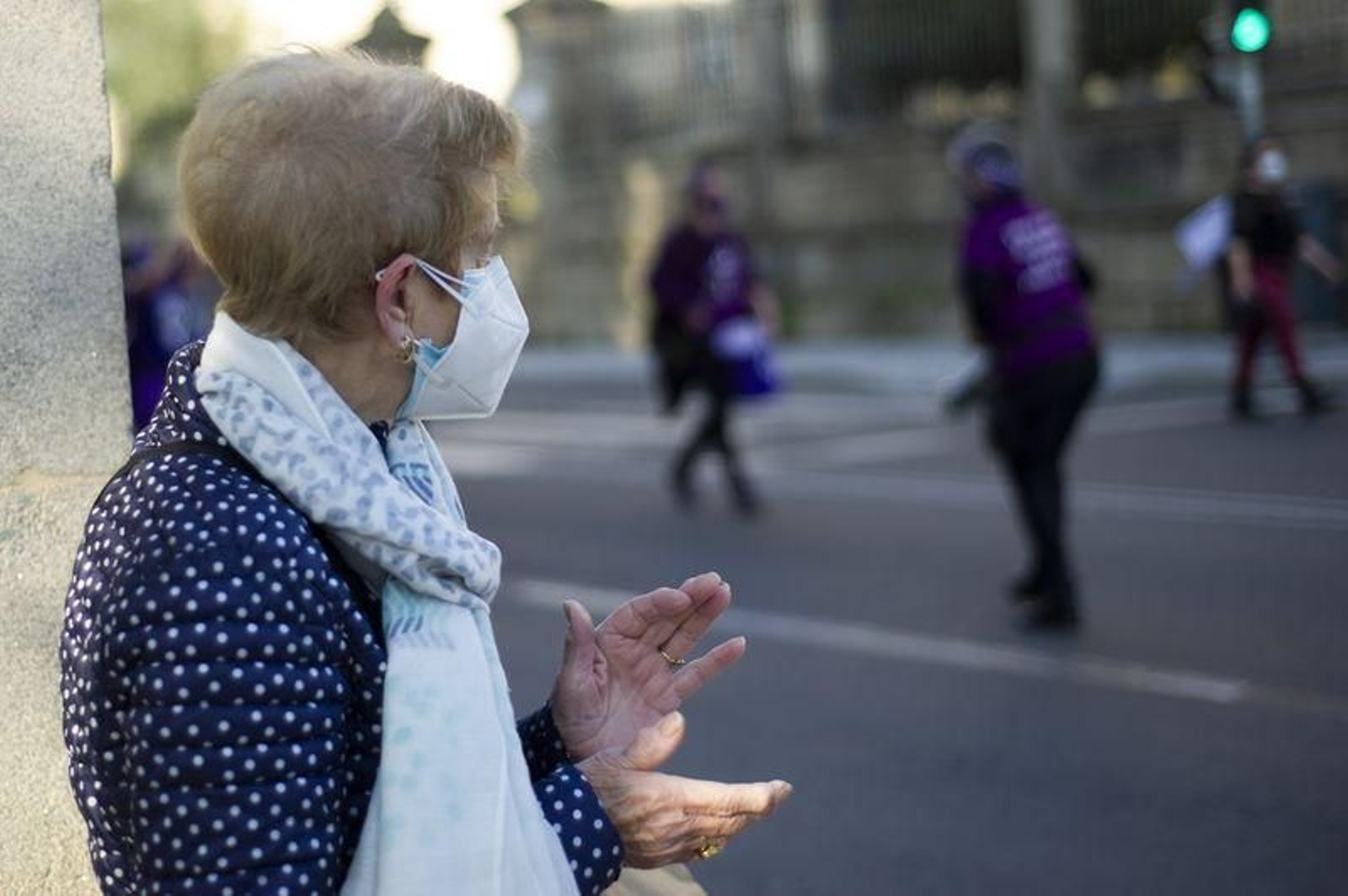 La manifestación del 8-0 recorre las calles de Ourense // FOTO: MARTIÑO PINAL