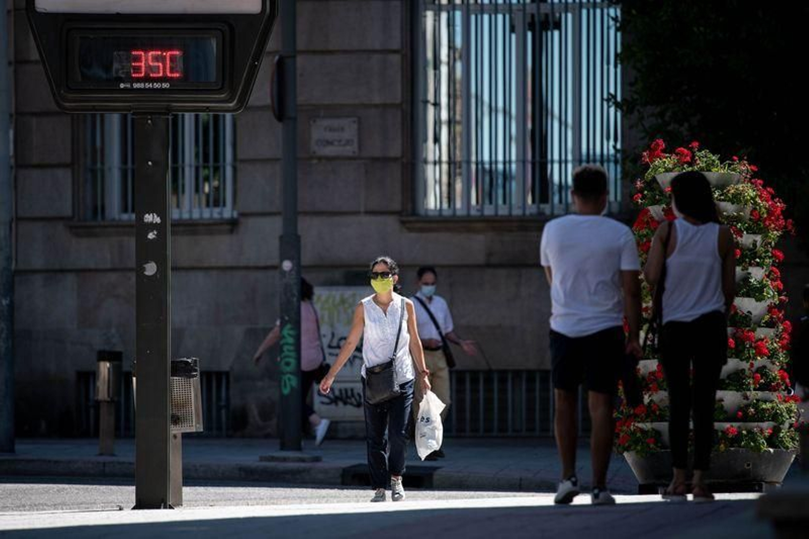 Las altas temperaturas, protagonistas del día en Ourense (ÓSCAR PINAL).