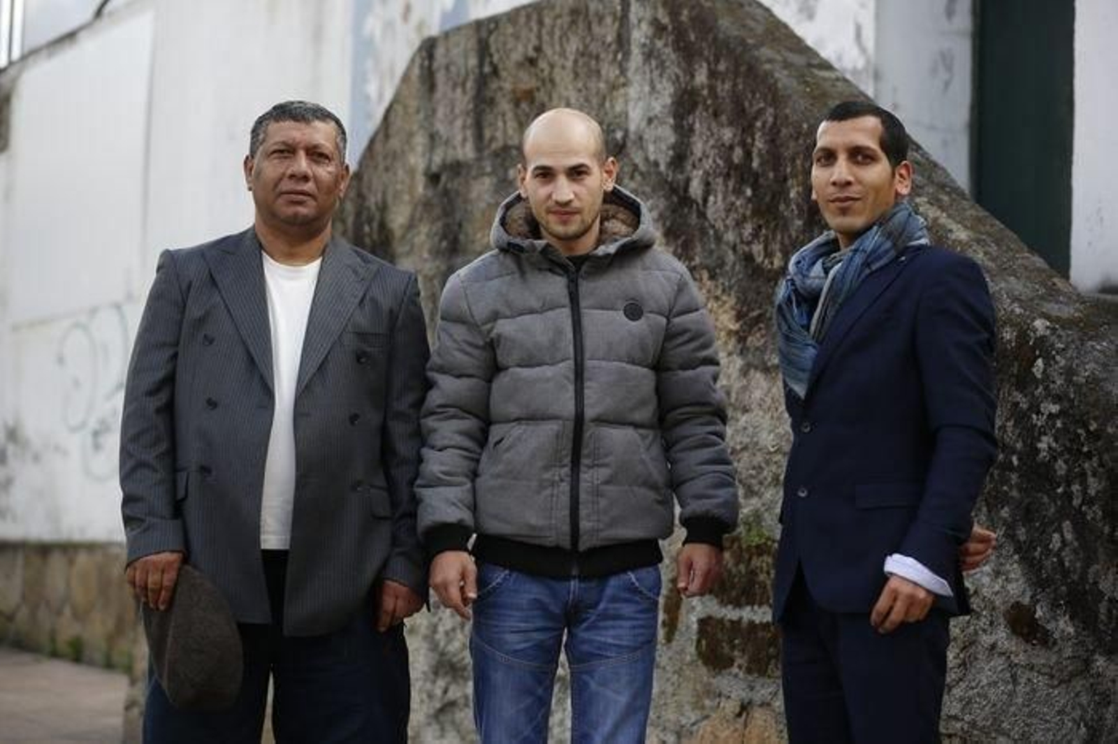 Representantes de los rumanos ourensanos. (XESÚS FARIÑAS)