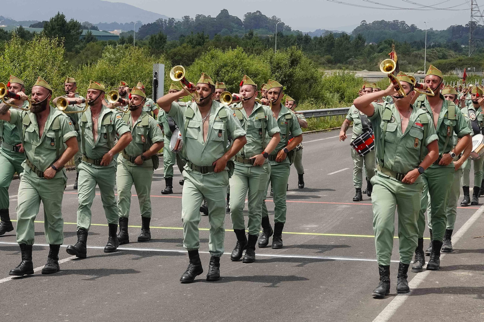 Galería | Ensayos para el acto central del Día de las Fuerzas Armadas en Vigo