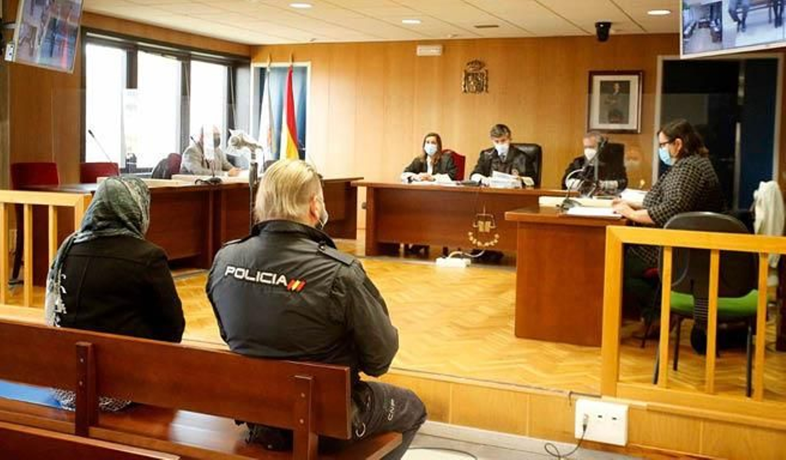 Mónica, en la vista por conformidad en abril de este año.