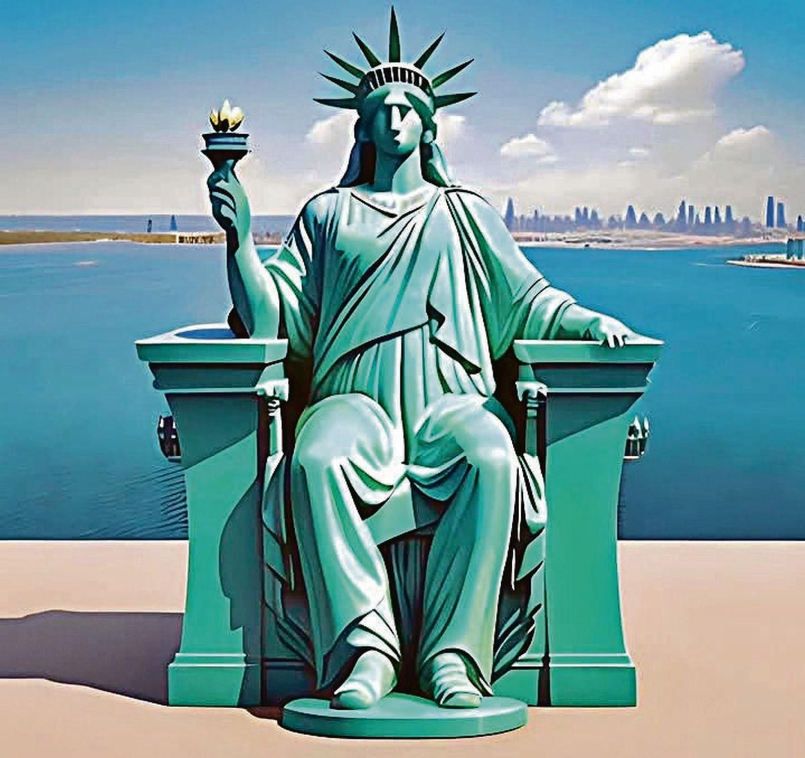 Creación proyectada en Times Square.