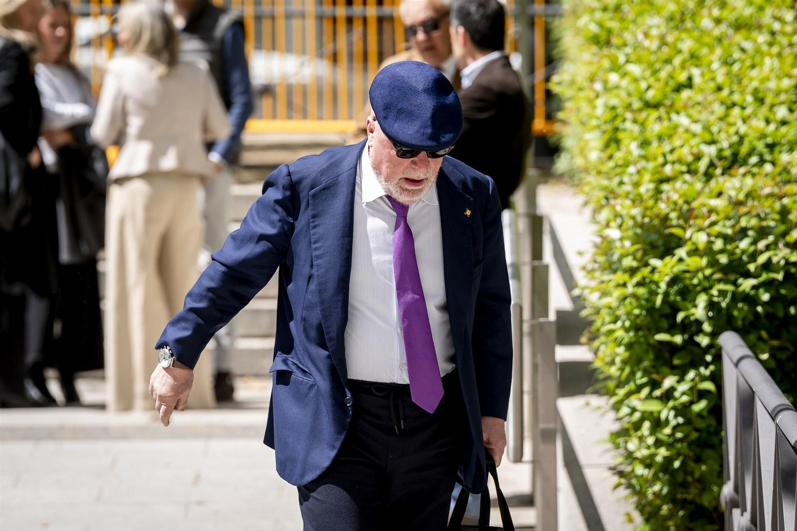El excomisario José Manuel Villarejo a su salida de la Audiencia Nacional.