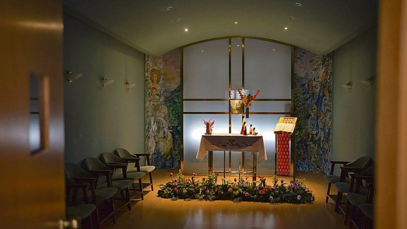 La capilla del colegio, en el edificio nuevo.