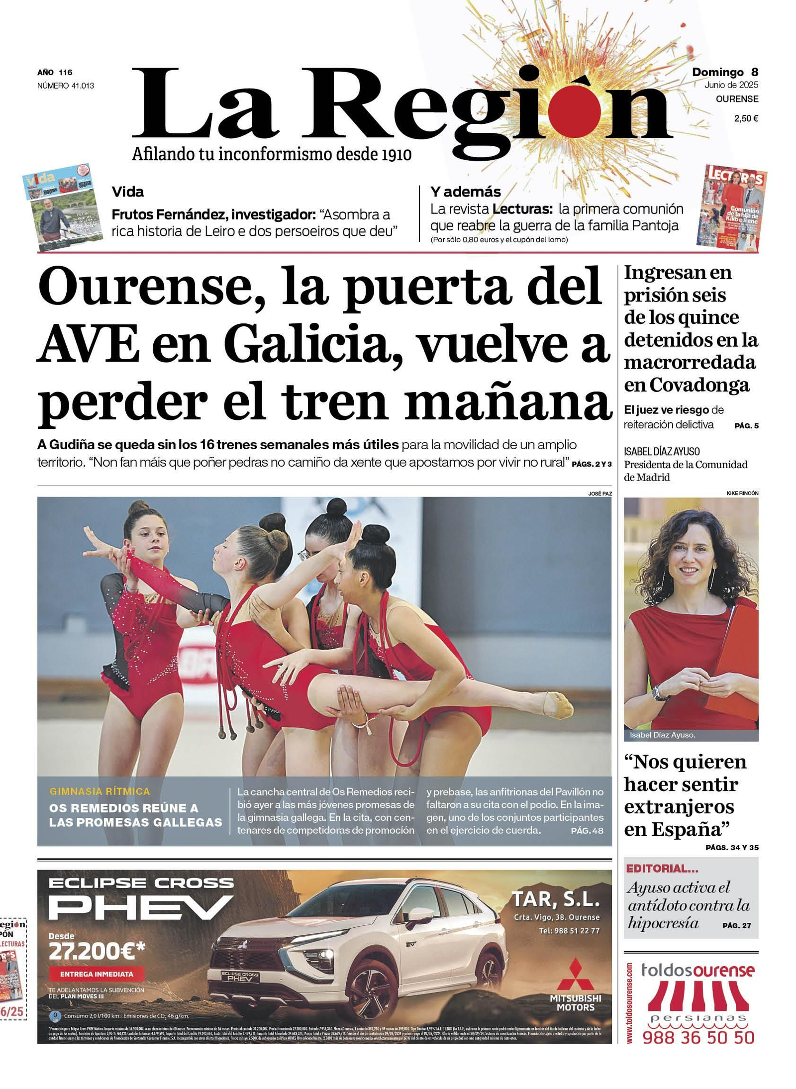 La portada del domingo, 8 de junio