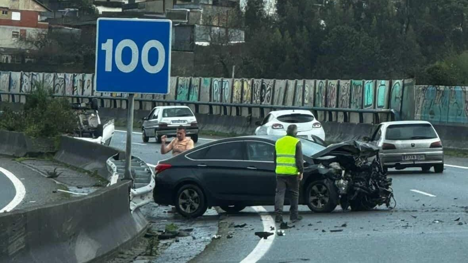 Imagen del accidente.