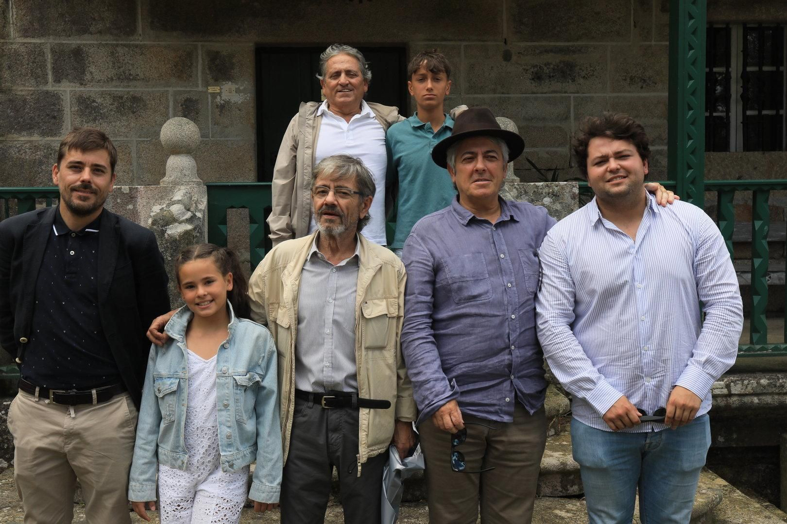 Coté, Simón, Mauro, Martina, Jano, Óscar y Martín.