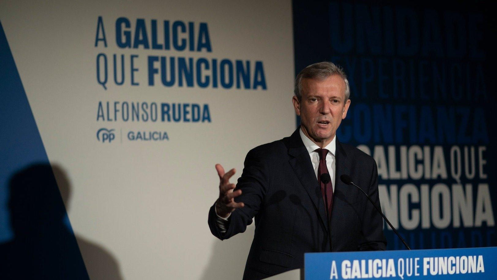 Desayuno informativo con Alfonso Rueda en AIXIÑA, Ourense, este miércoles (Martiño Pinal).