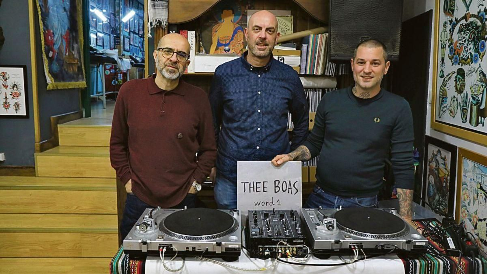 Carlos Crego, Rafael de Jesús y David Diz, fundadores de Burgas Disco Club.