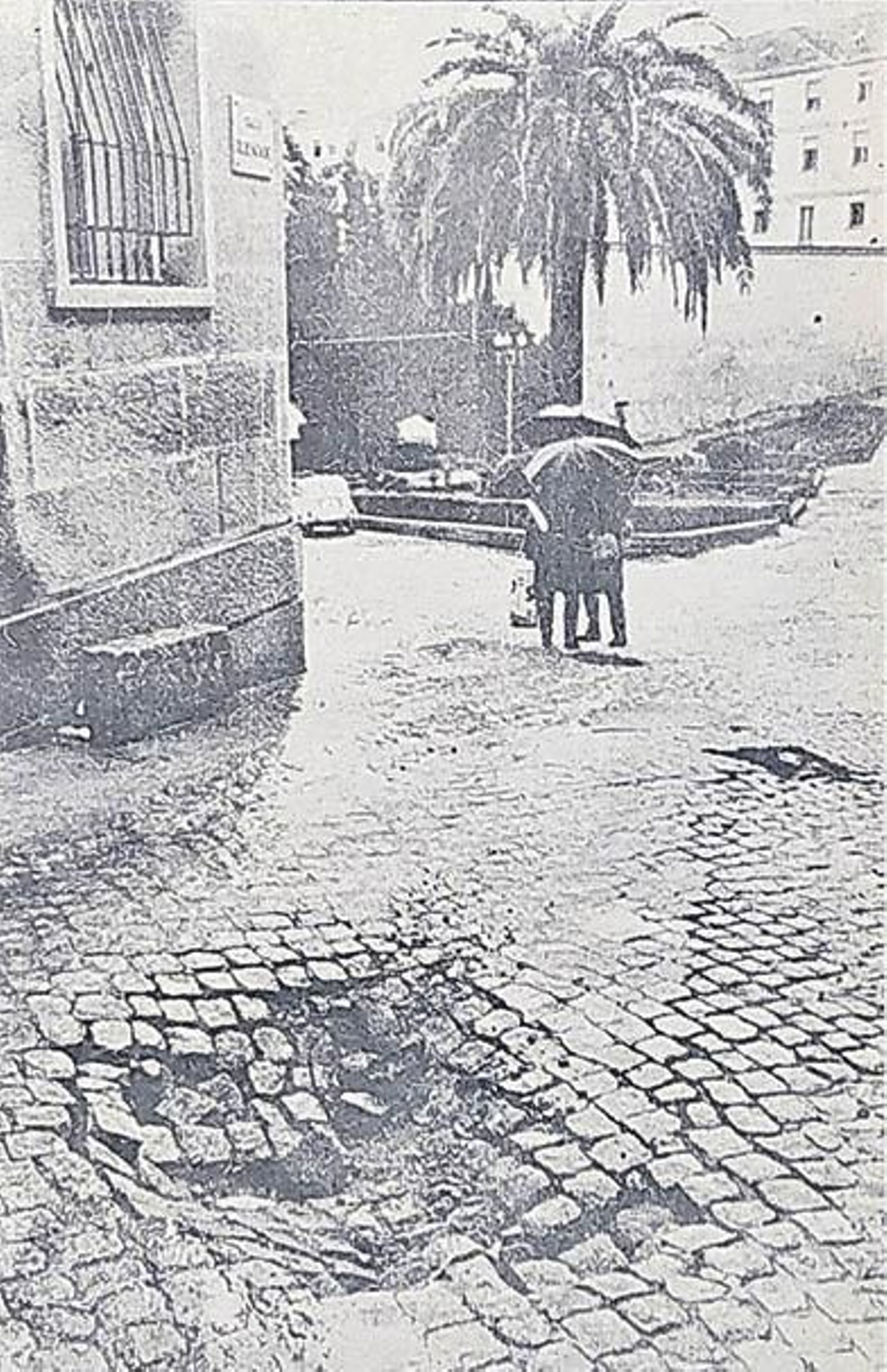 Aspecto del socavón. (Foto: Reza)