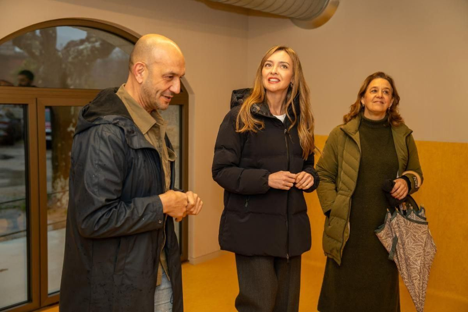 Visita del alcalde, Alejandro Lorenzo  y la conselleira de Política Social, Fabiola García, a la nueva Escola Infantil.