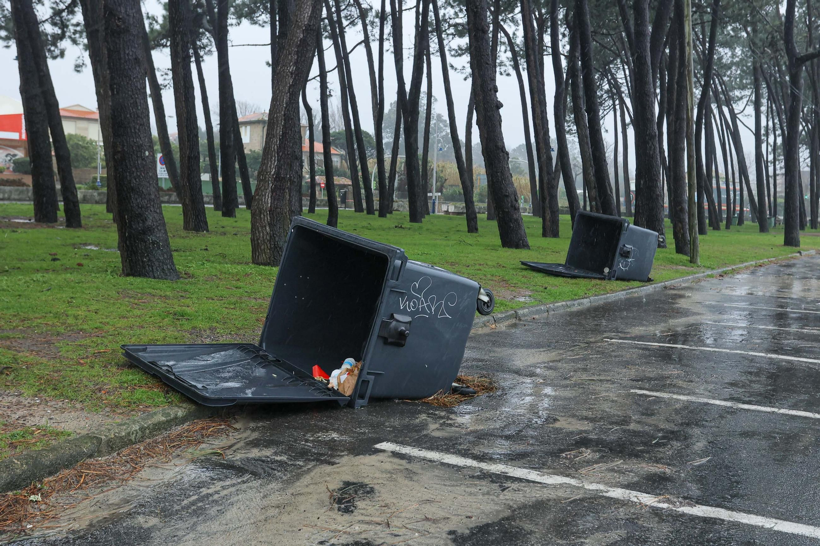 GALERÍA | Los estragos de la borrasca Herminia en Vigo