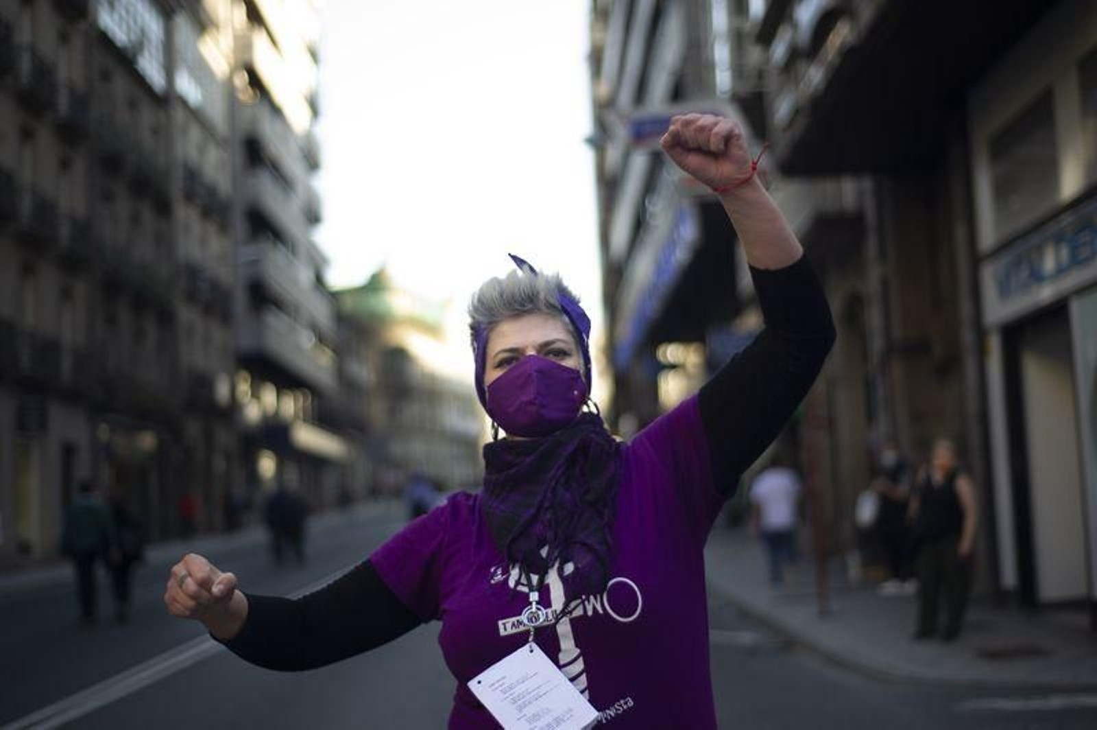 La manifestación del 8-0 recorre las calles de Ourense // FOTO: MARTIÑO PINAL