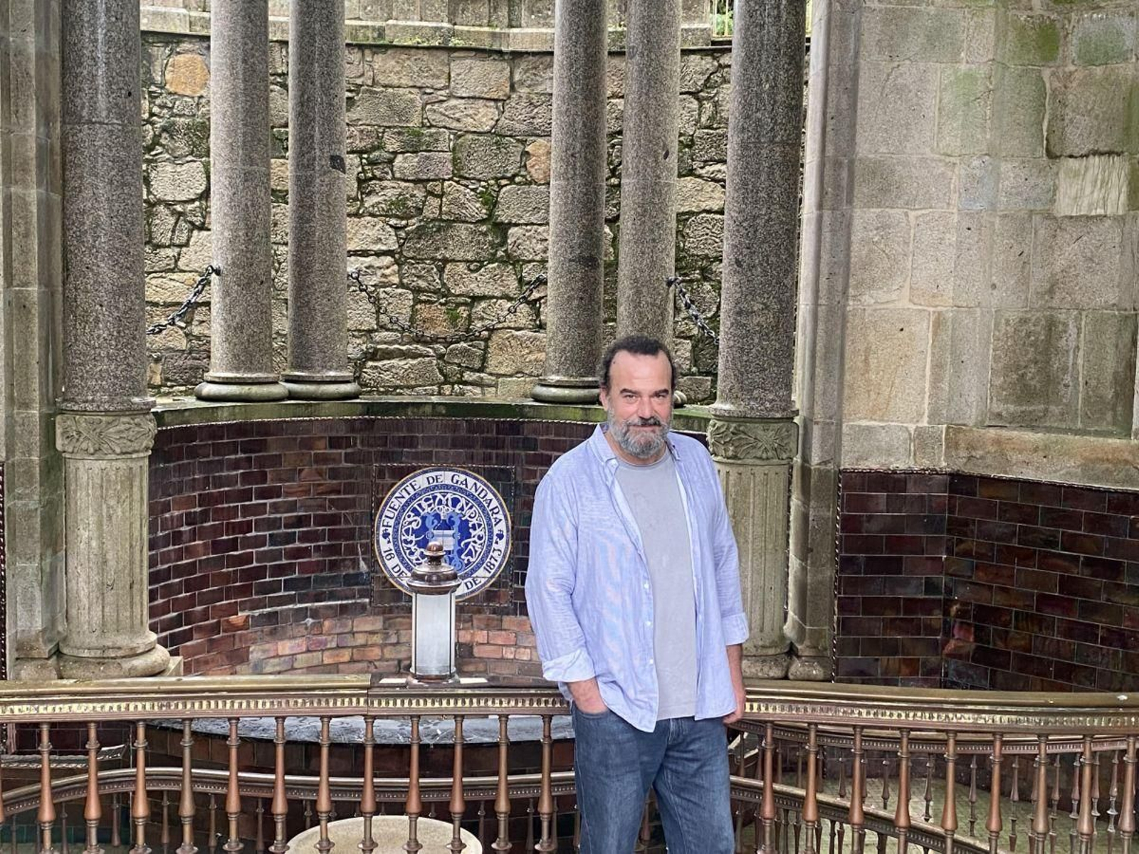 Manuel Regueiro en el Balneario de Mondariz
