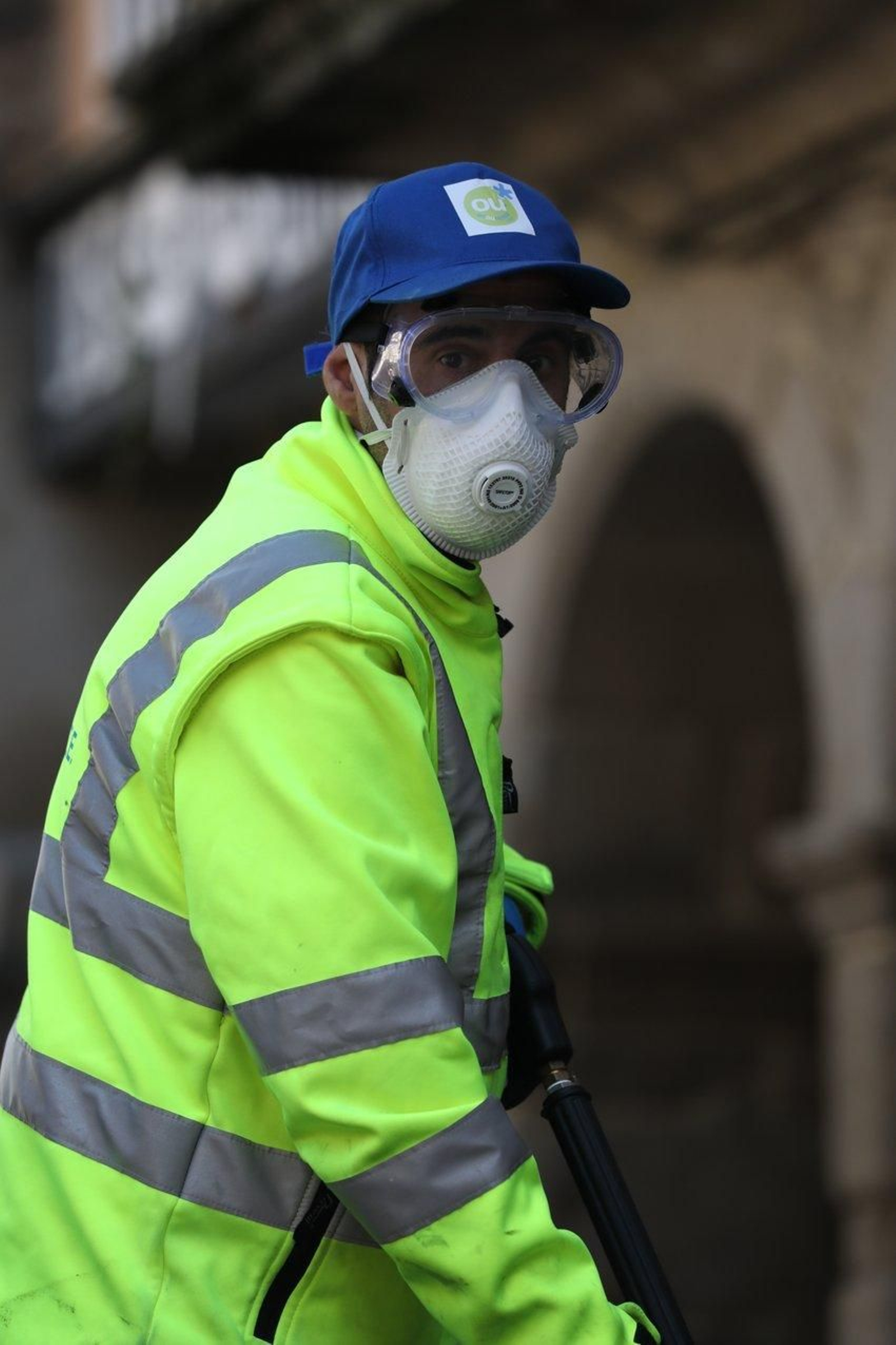 Limpieza de calles el 27 de marzo. Foto: José Paz