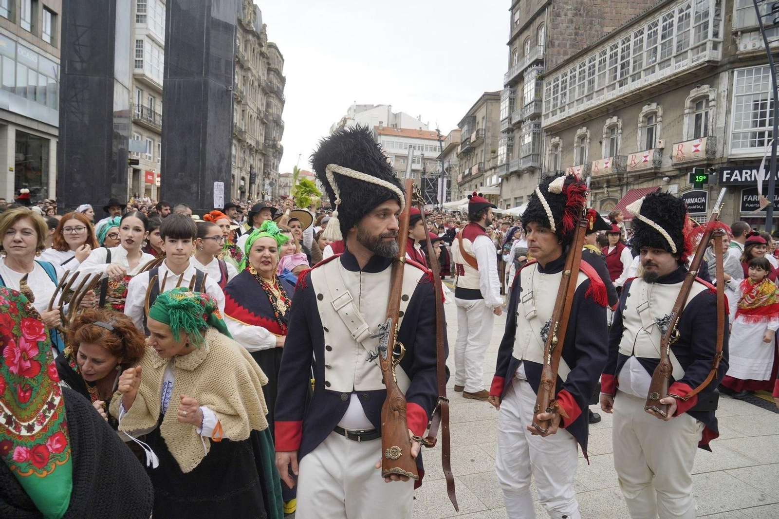 Representación de la Reconquista de Vigo 2024.
