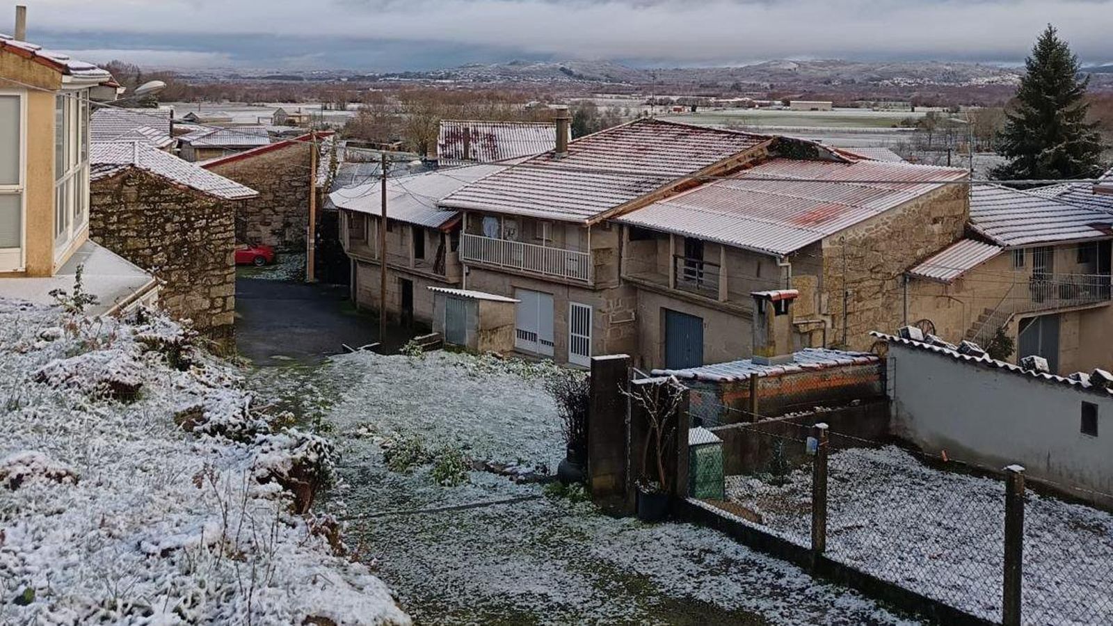 Heladas en Cortegada, Sarreaus