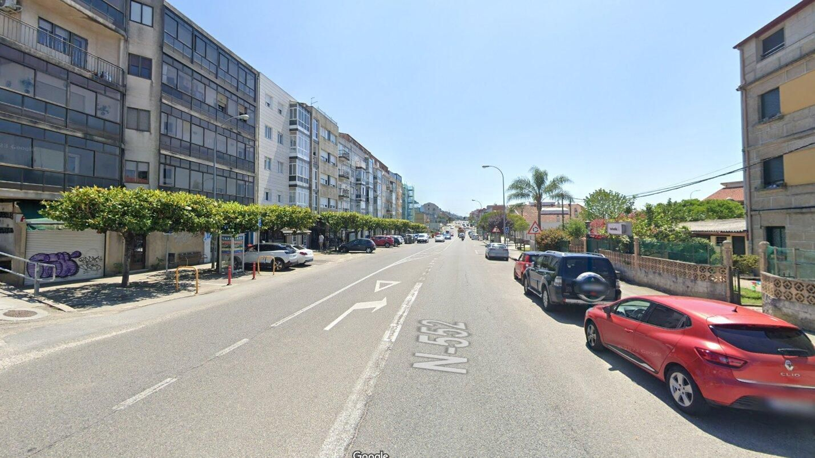 El atropello se produjo a la altura del número 80 de la Avenida de Redondela. // Google Maps