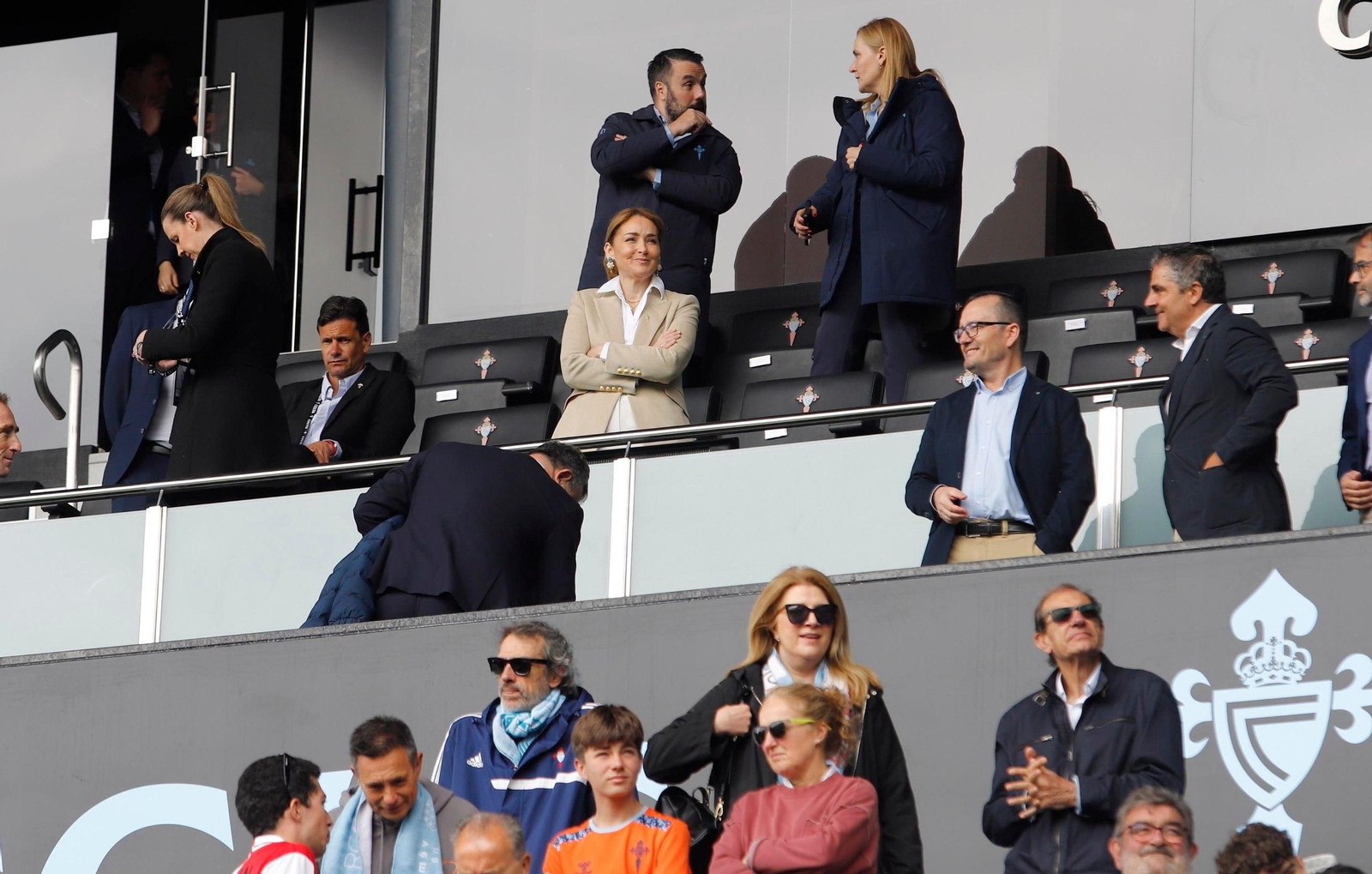 Marián Mouriño, presidenta del Celta, en Balaídos.