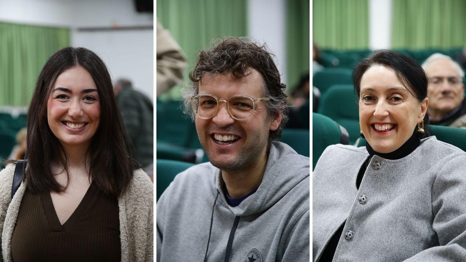 Esther Estévez, Francisco “Paquiño” Álvarez y Yolanda Prezado.