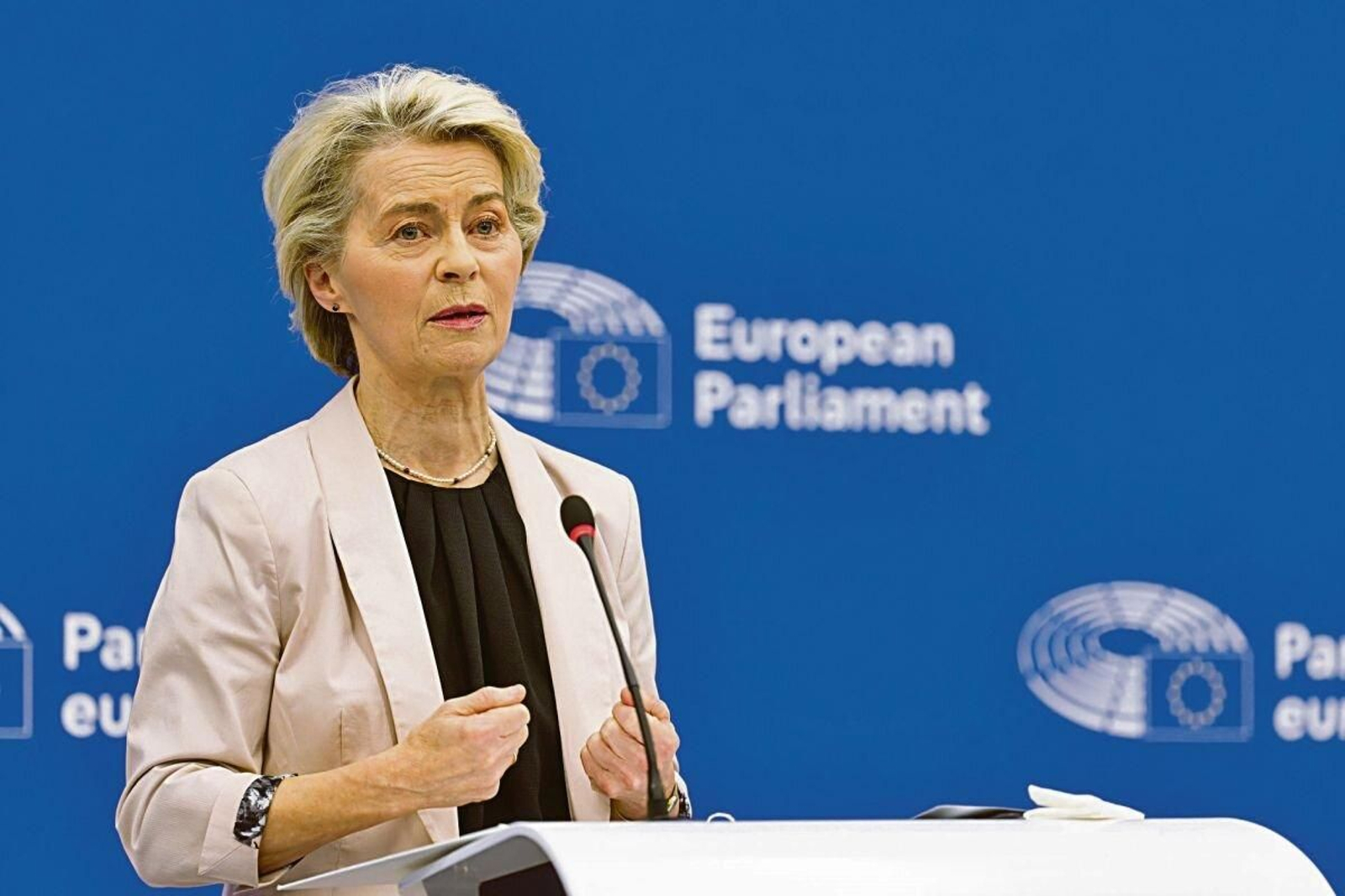 La presidenta de la Comisión Europea, Ursula Von Der Leyen.